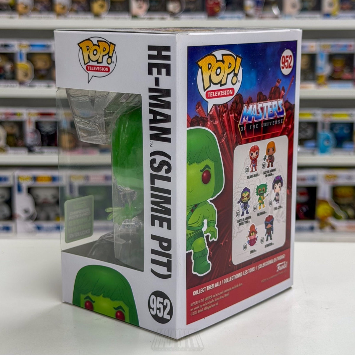 Funko Pop TV Masters of the Universe MOTU He-Man Slime Pit ECCC 952 Vinyl Figure