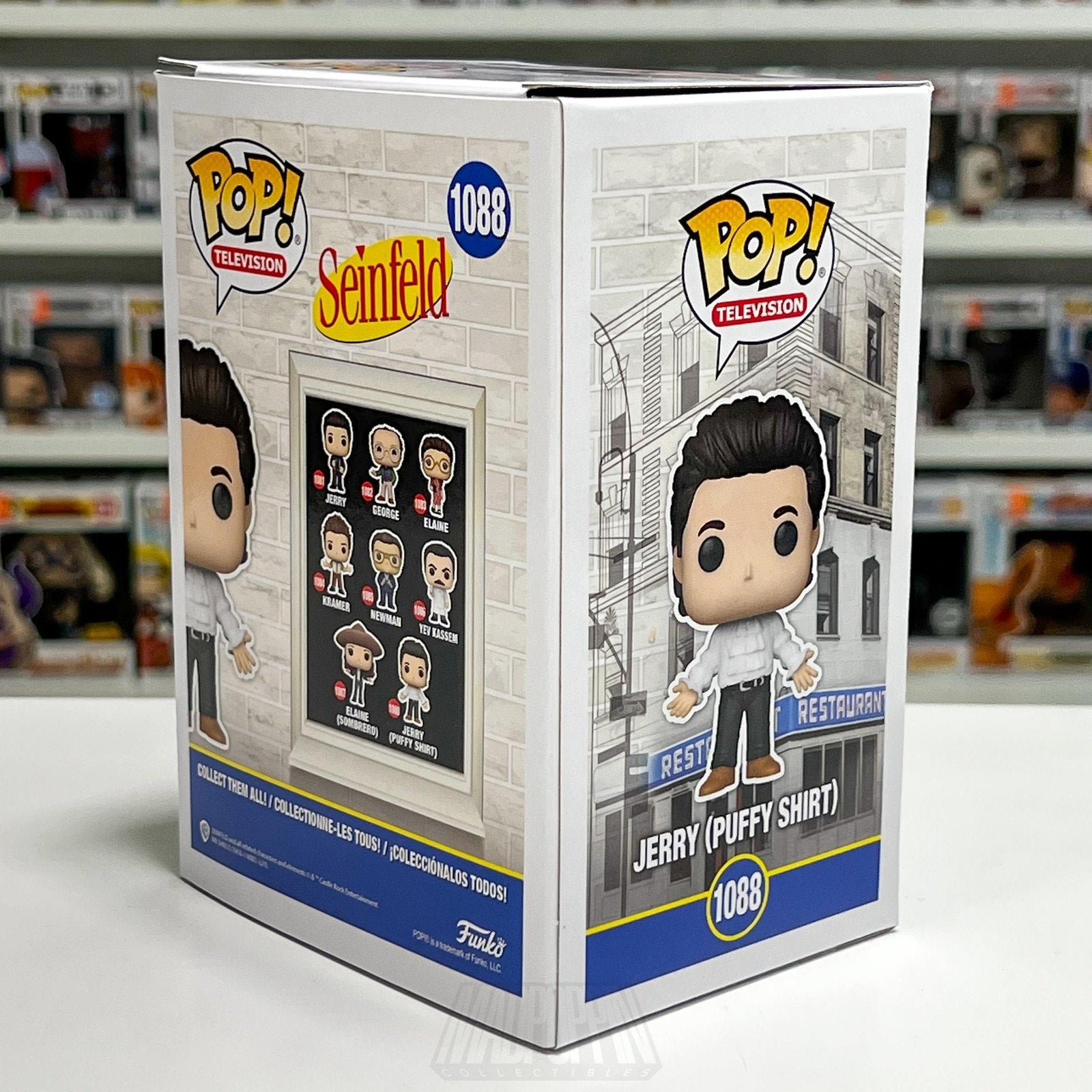 Funko Pop TV Seinfeld Jerry White Puffy Shirt 1088 Comedy Sitcom Vinyl Figure