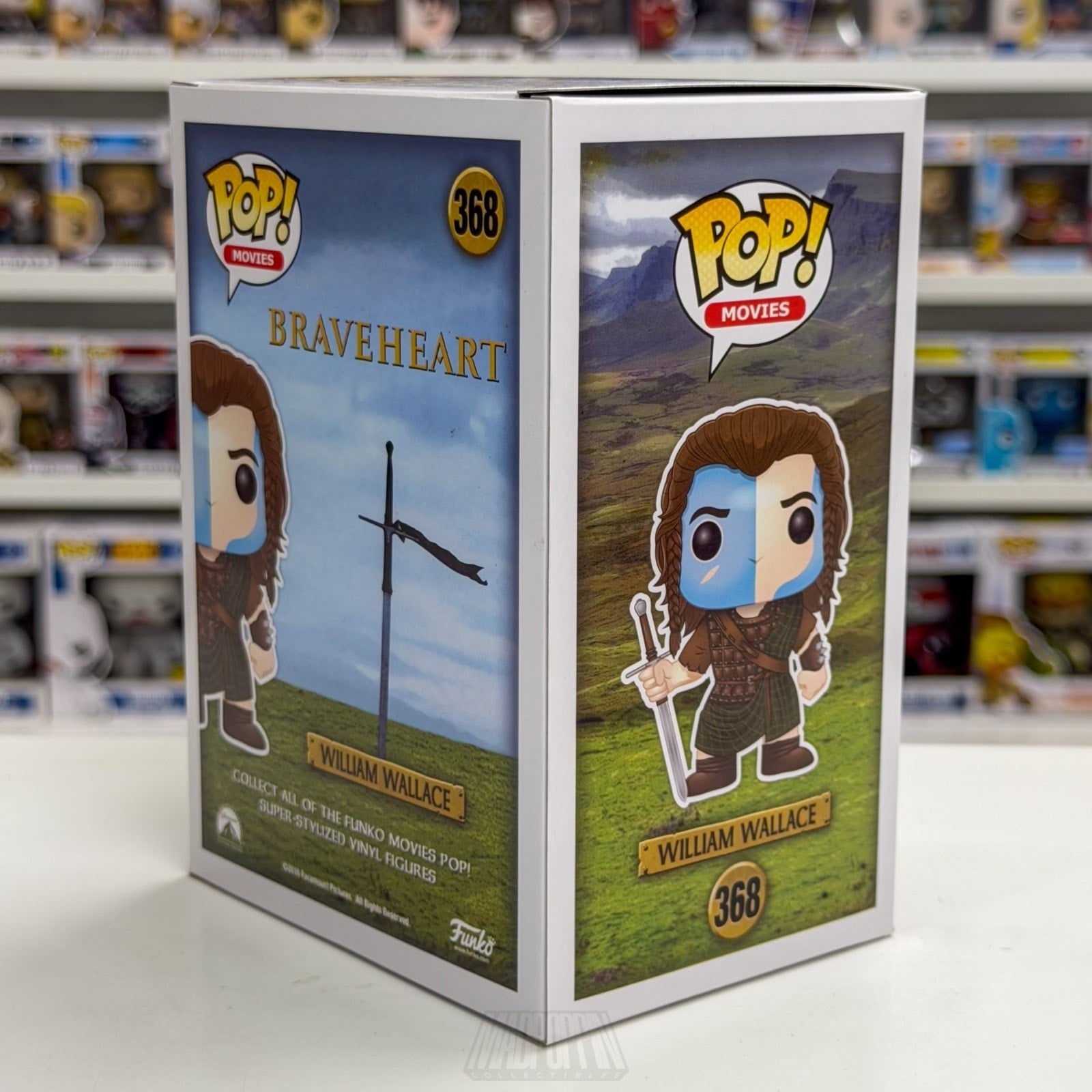 Funko Pop Movies Braveheart William Wallace 368 Scottish Warrior Vinyl Figure