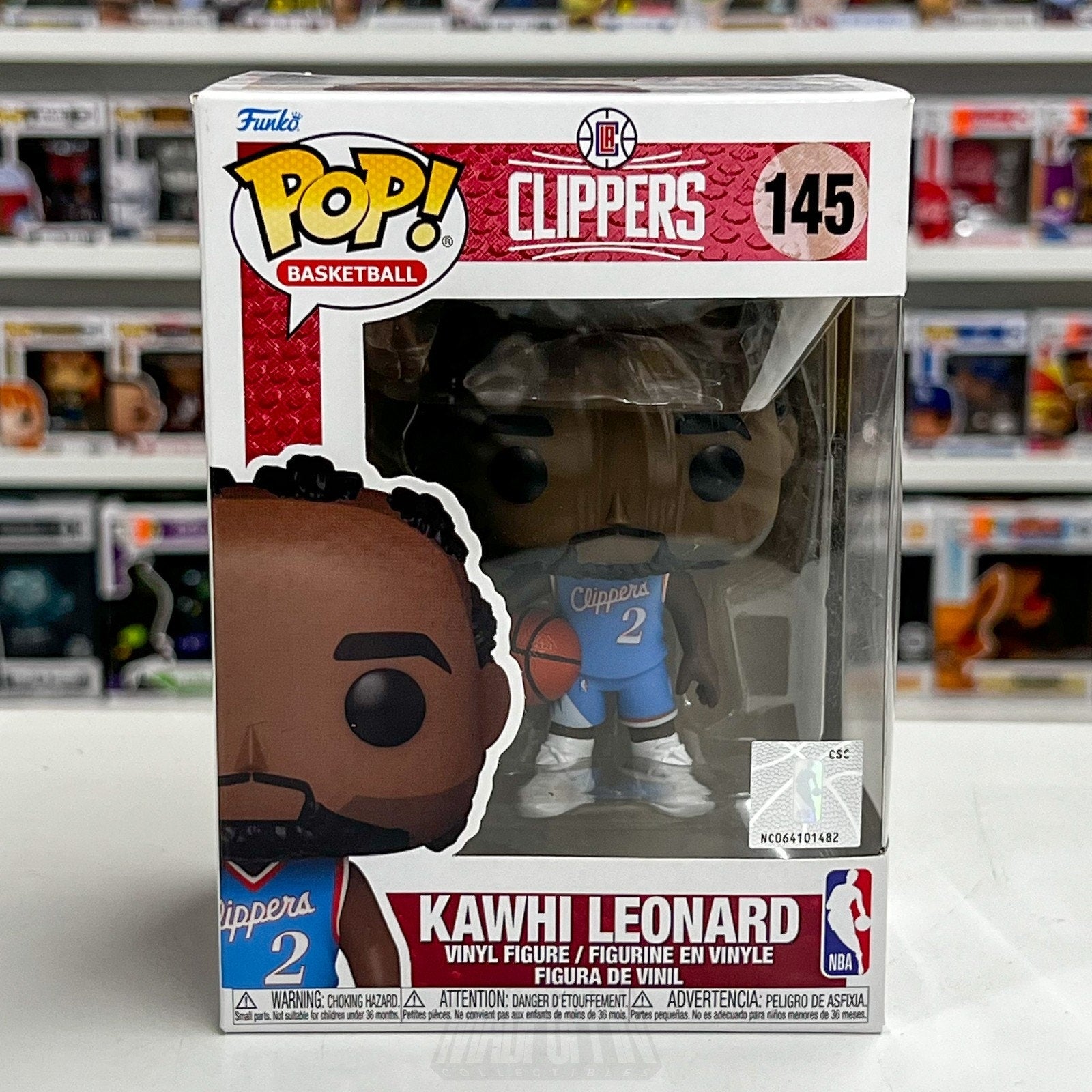 Funko Pop NBA Basketball Los Angeles Clippers Kawhi Leonard 145 Toy Vinyl Figure