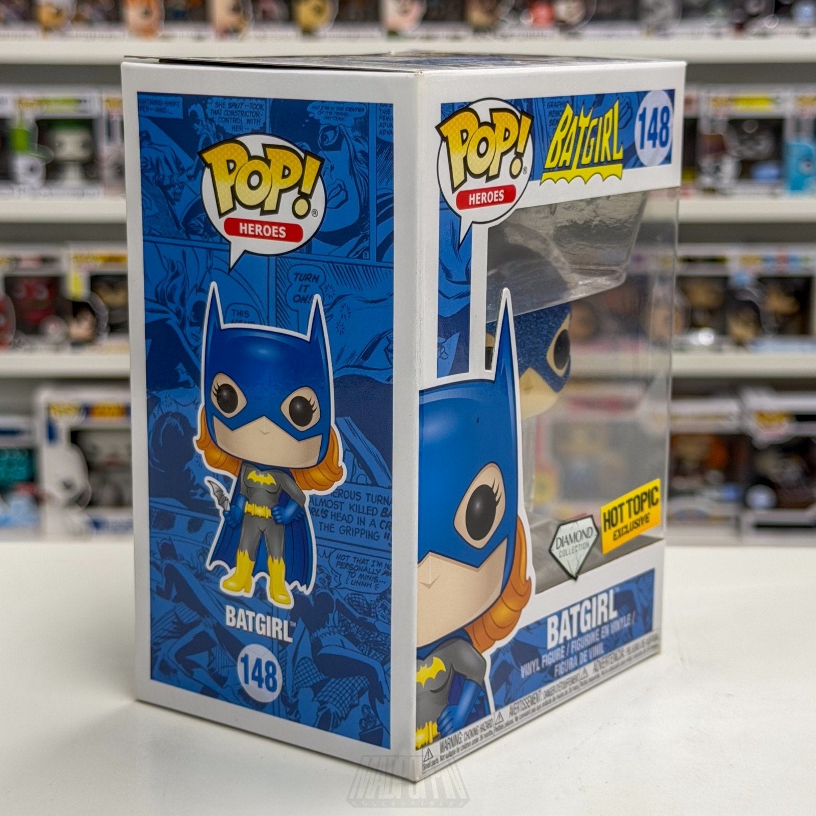 Funko Pop DC Super Heroes Batgirl Diamond Glitter Hot Topic 148 Toy Vinyl Figure