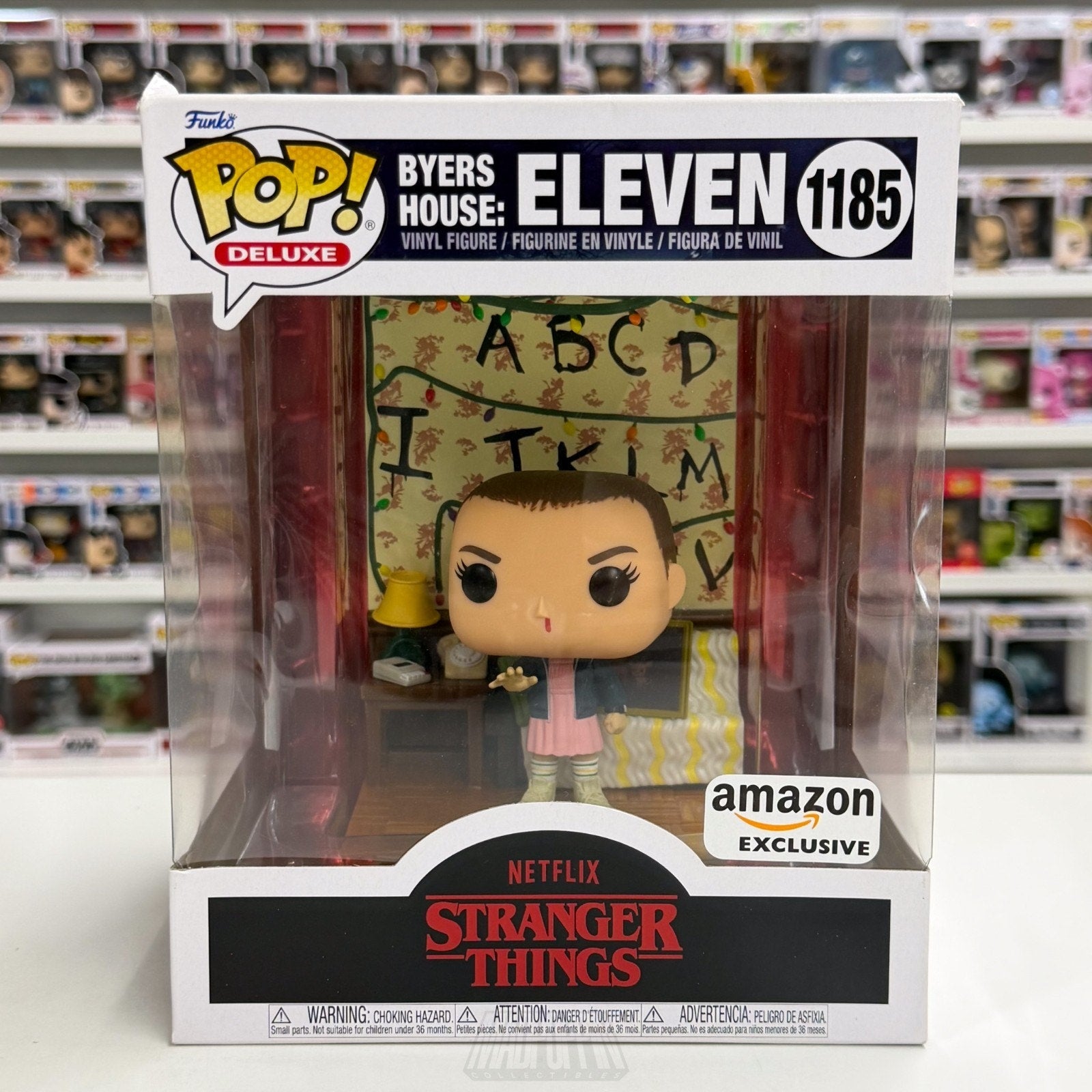 Funko Pop TV Deluxe Stranger Things Byers House Eleven Amazon 1185 Vinyl Figure