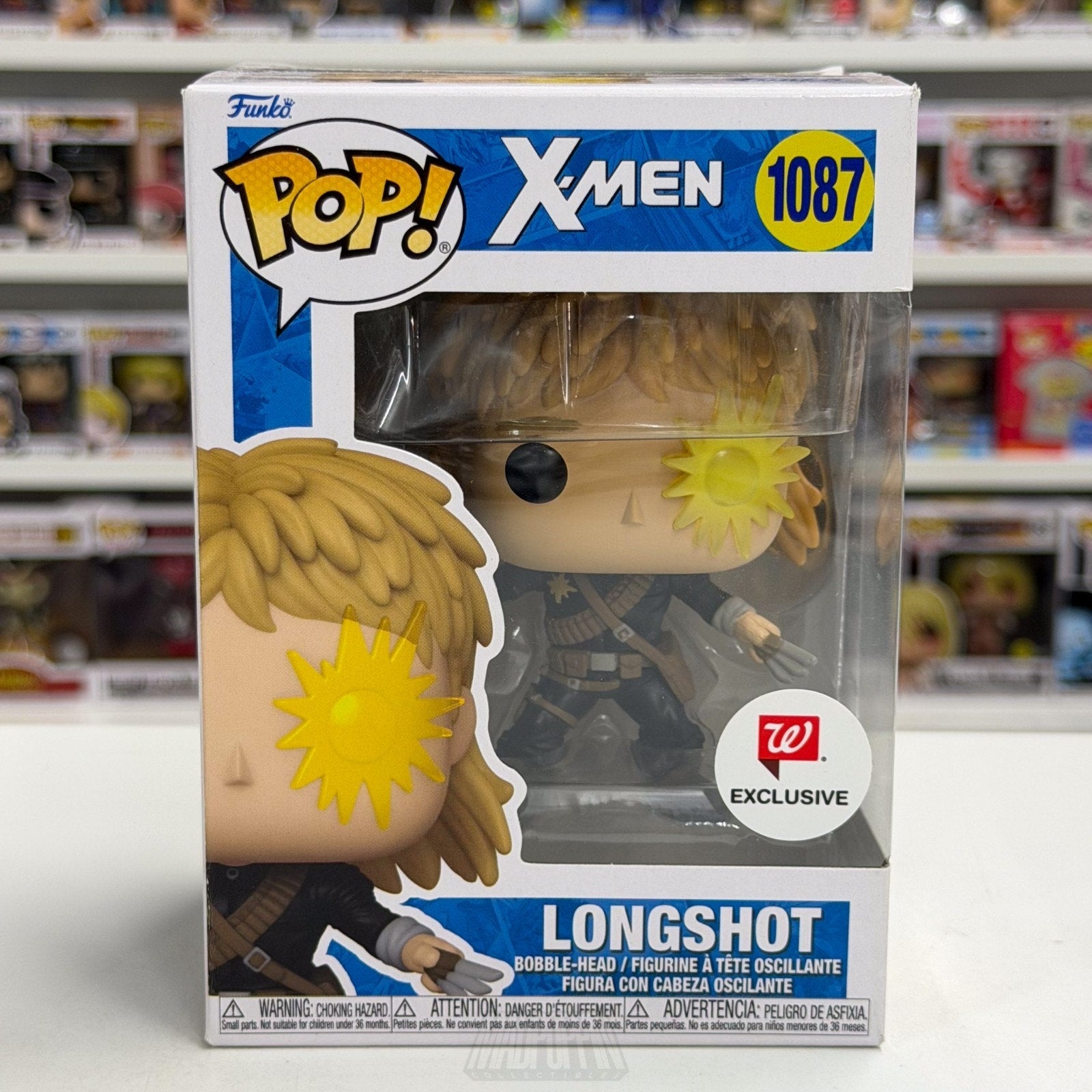 Funko Pop Marvel X-Men Longshot Walgreens 1087 Mutant Superhero Toy Vinyl Figure