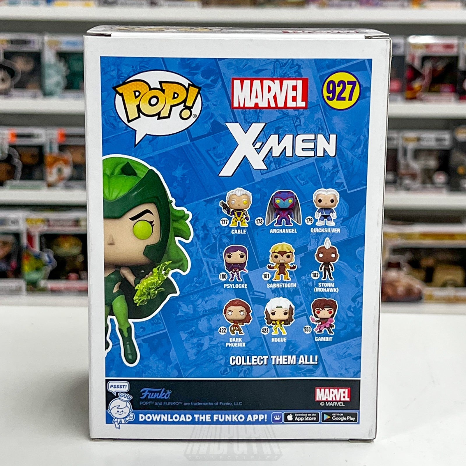 Funko Pop Marvel X-Men Polaris Glow NYCC 927 Mutant Lorna Dane Toy Vinyl Figure4