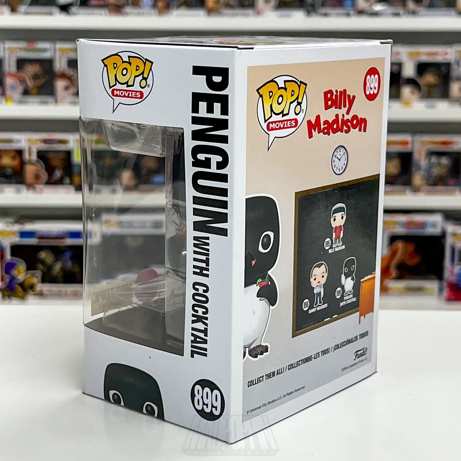 Funko Pop Movies Billy Madison Penguin w/Cocktail Hot Topic Flocked 899 Figure2