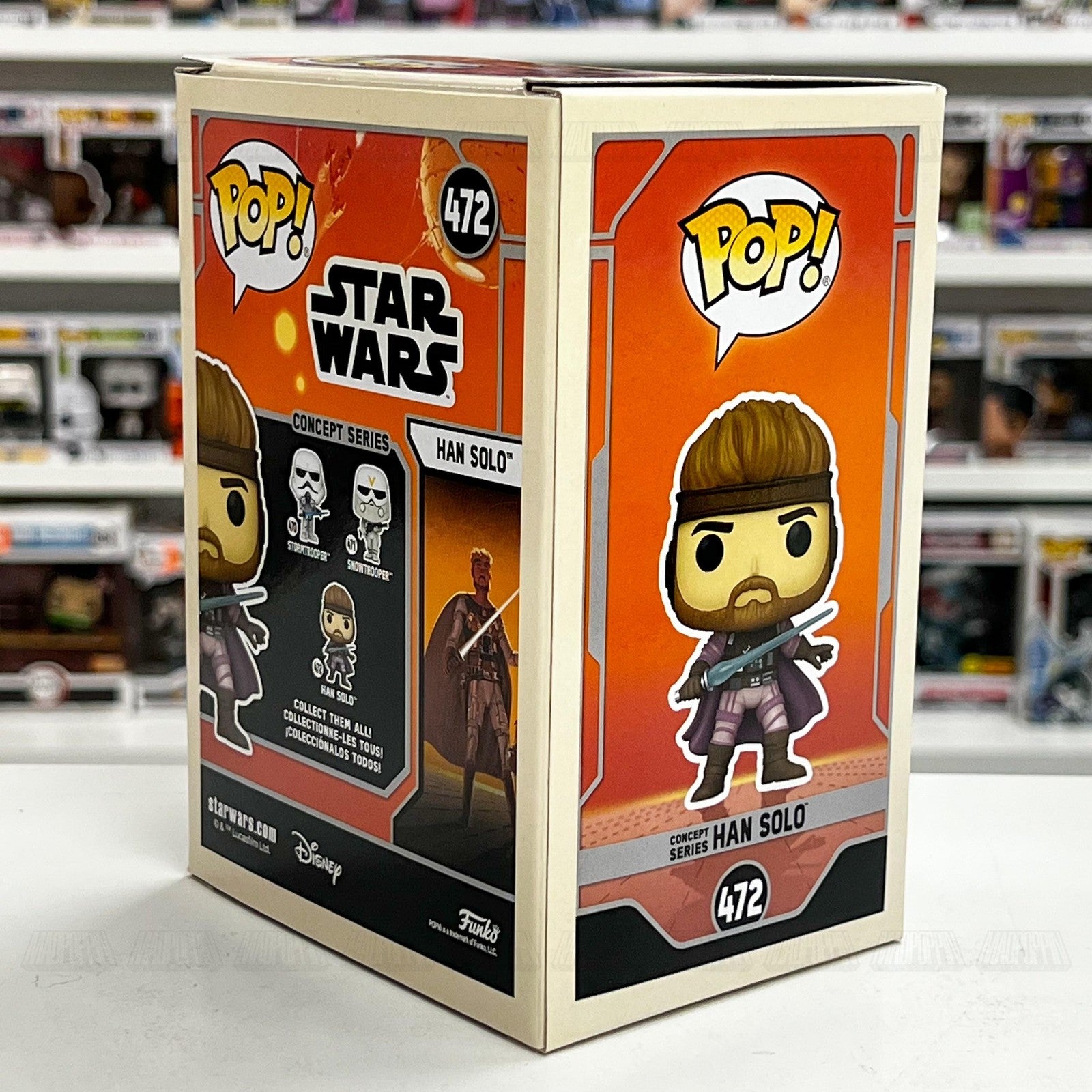 Funko Pop Star Wars Concept Series Han Solo #472 Bobble-Head Vinyl Figure New