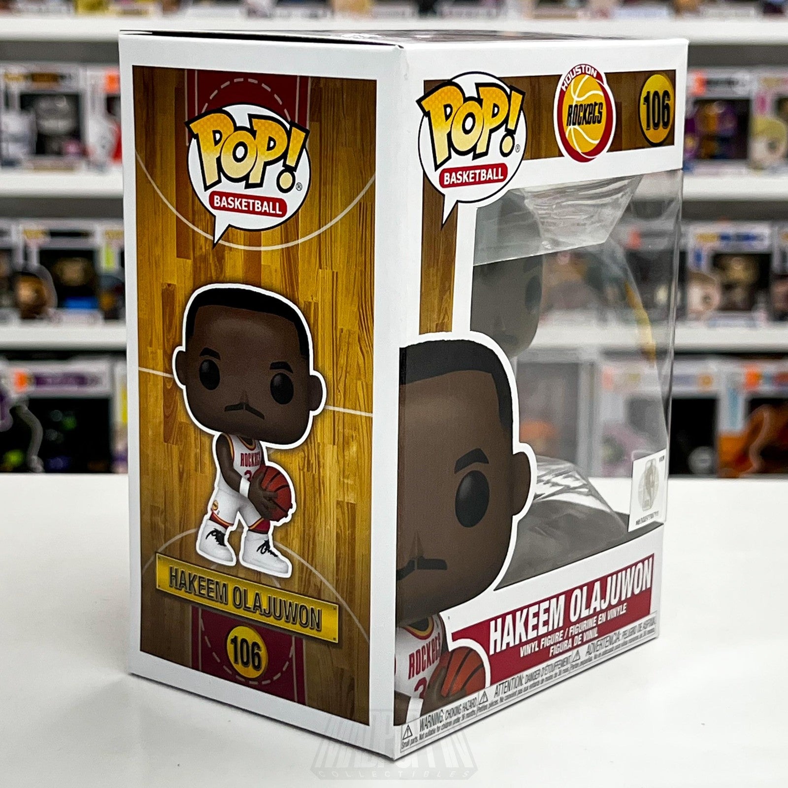 Funko Pop Hakeem Olajuwon 106 Houston Rockets NBA Vinyl Figure Hardwood Classics5