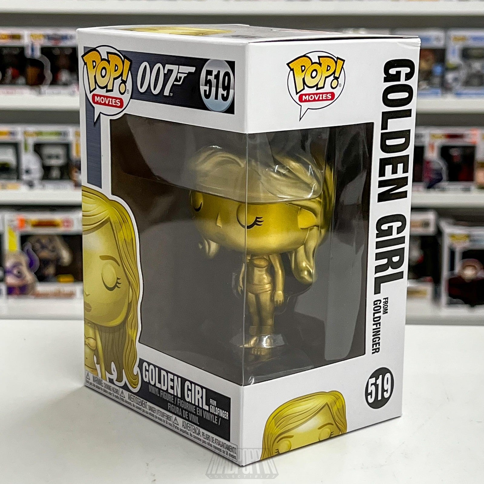 Funko Pop Movies 007 Golden Girl #519 James Bond Goldfinger Vinyl Figure New