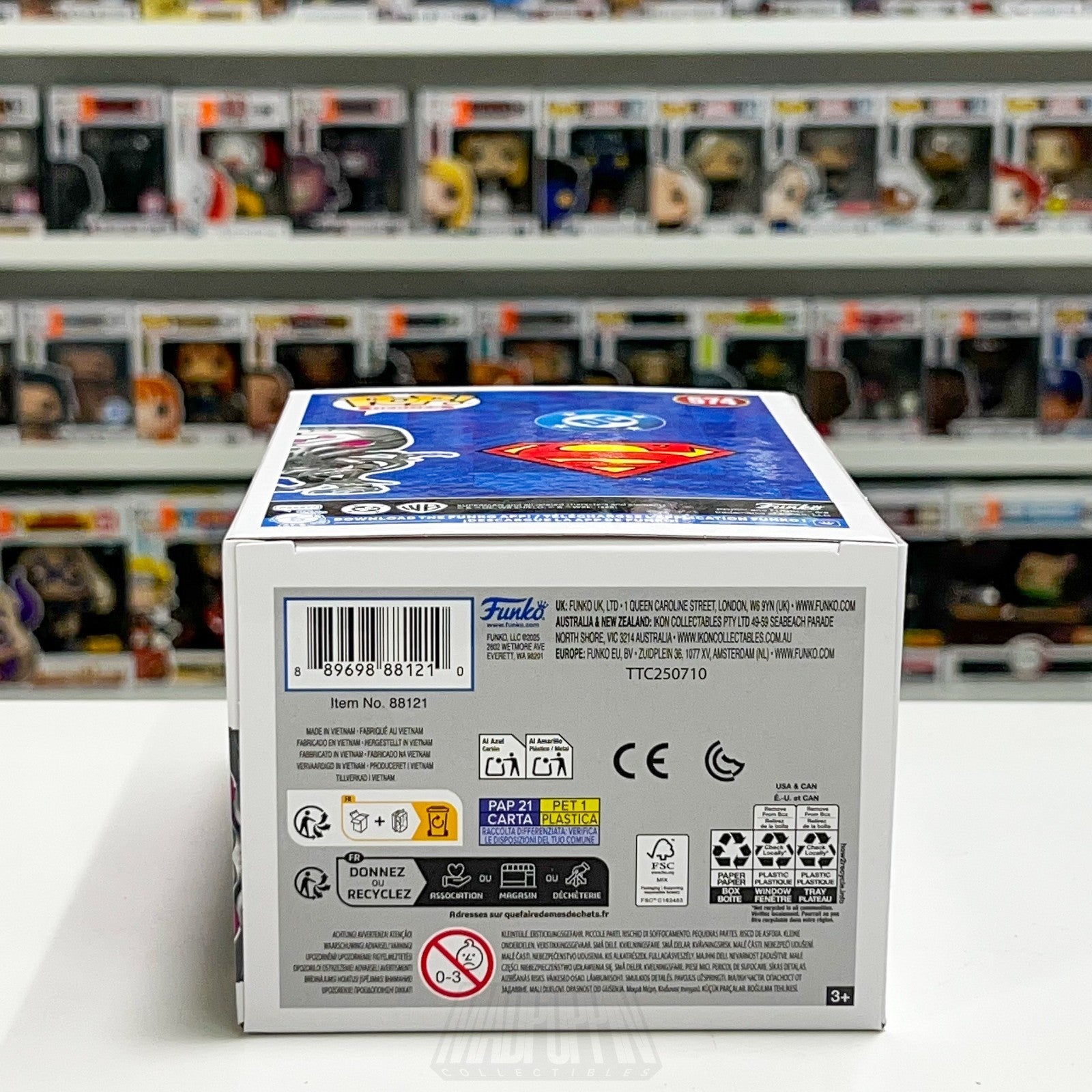 Funko Pop DC Heroes Brainiac 574 NYCC Official Con Sticker Superman Android Toy