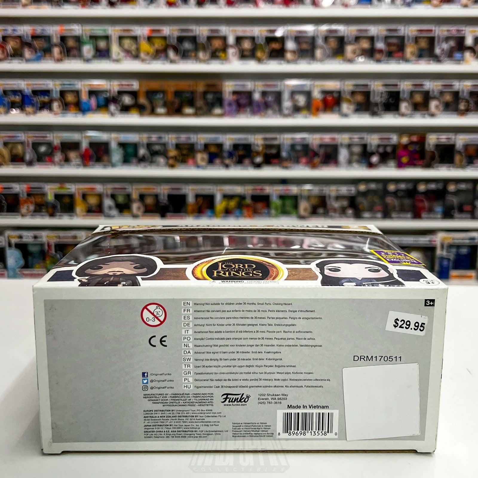 Funko Pop Movies Lord of the Rings LOTR Aragorn & Arwen SDCC 2 Pack Vinyl Figure7