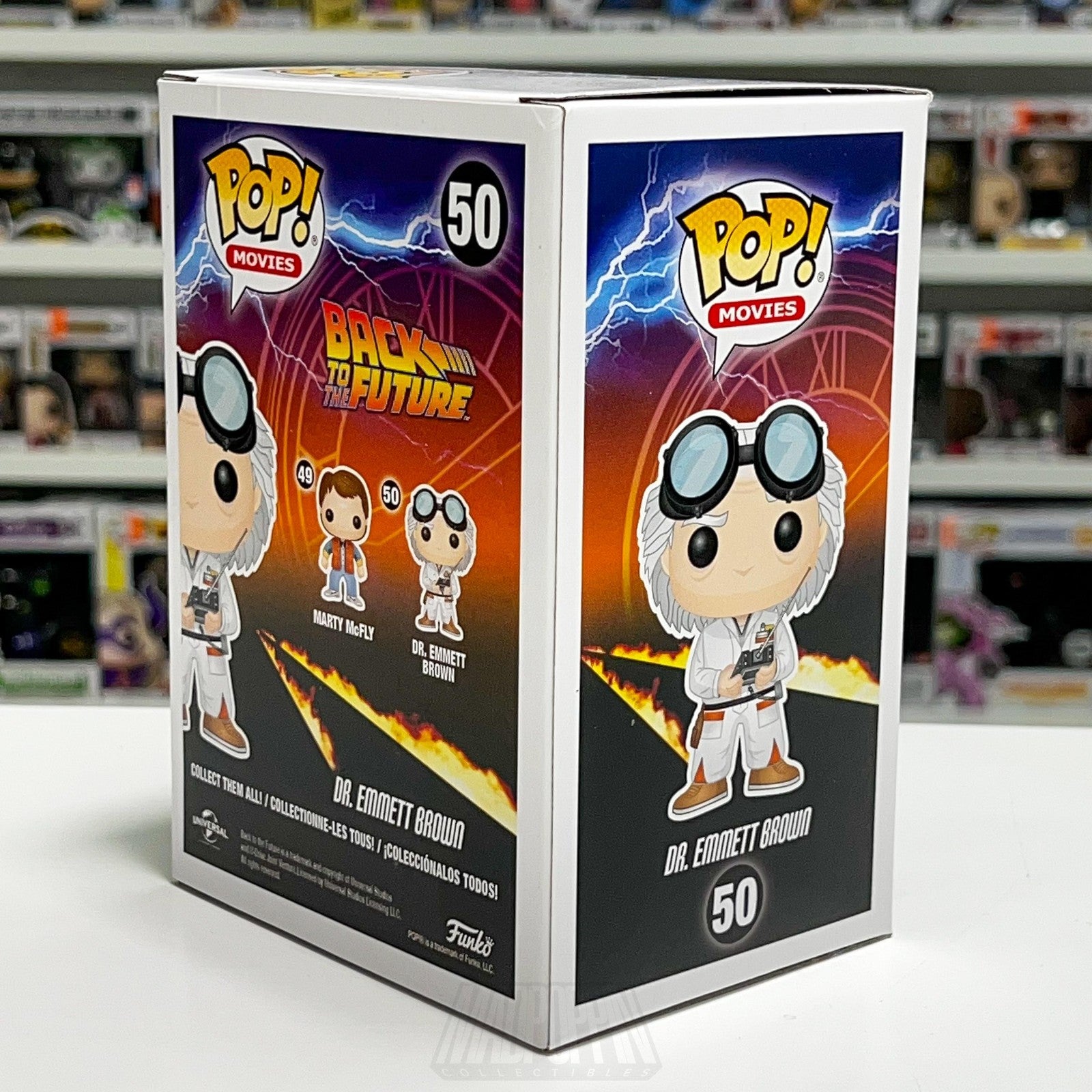 Funko Pop Movies Back to the Future Dr. Emmett Brown #50 Vinyl Figure BTTF Toy