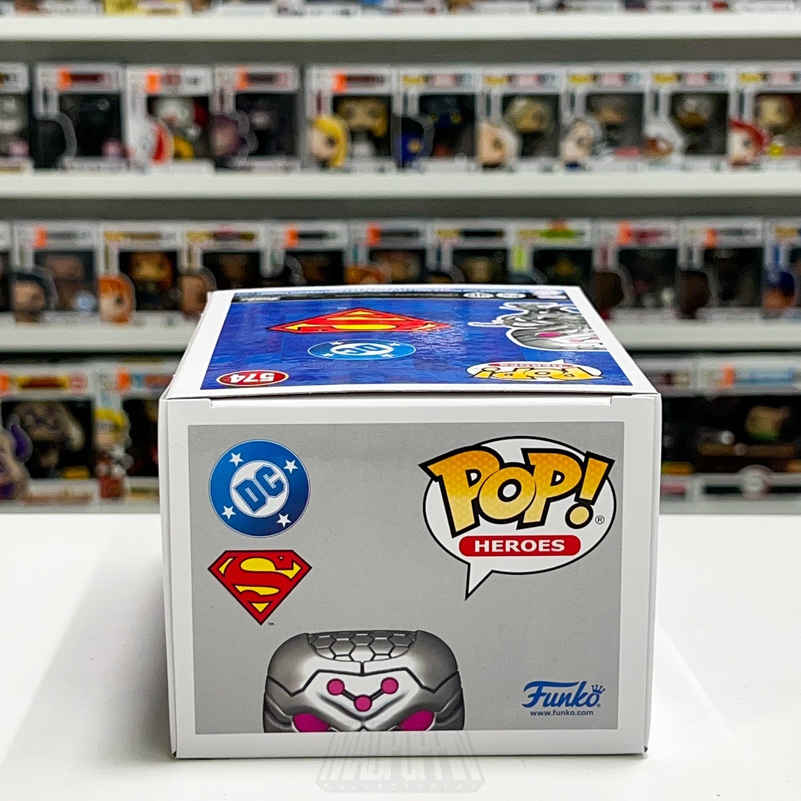 Funko Pop DC Heroes Brainiac 574 NYCC Official Con Sticker Superman Android Toy