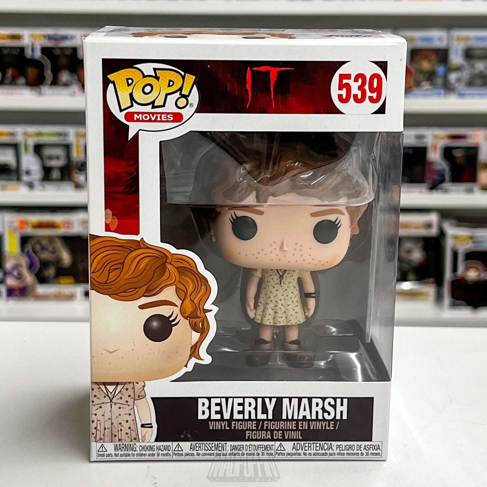 Funko Pop Movies IT Beverly Marsh Vinyl Figure #539 Horror Collectible New NIB