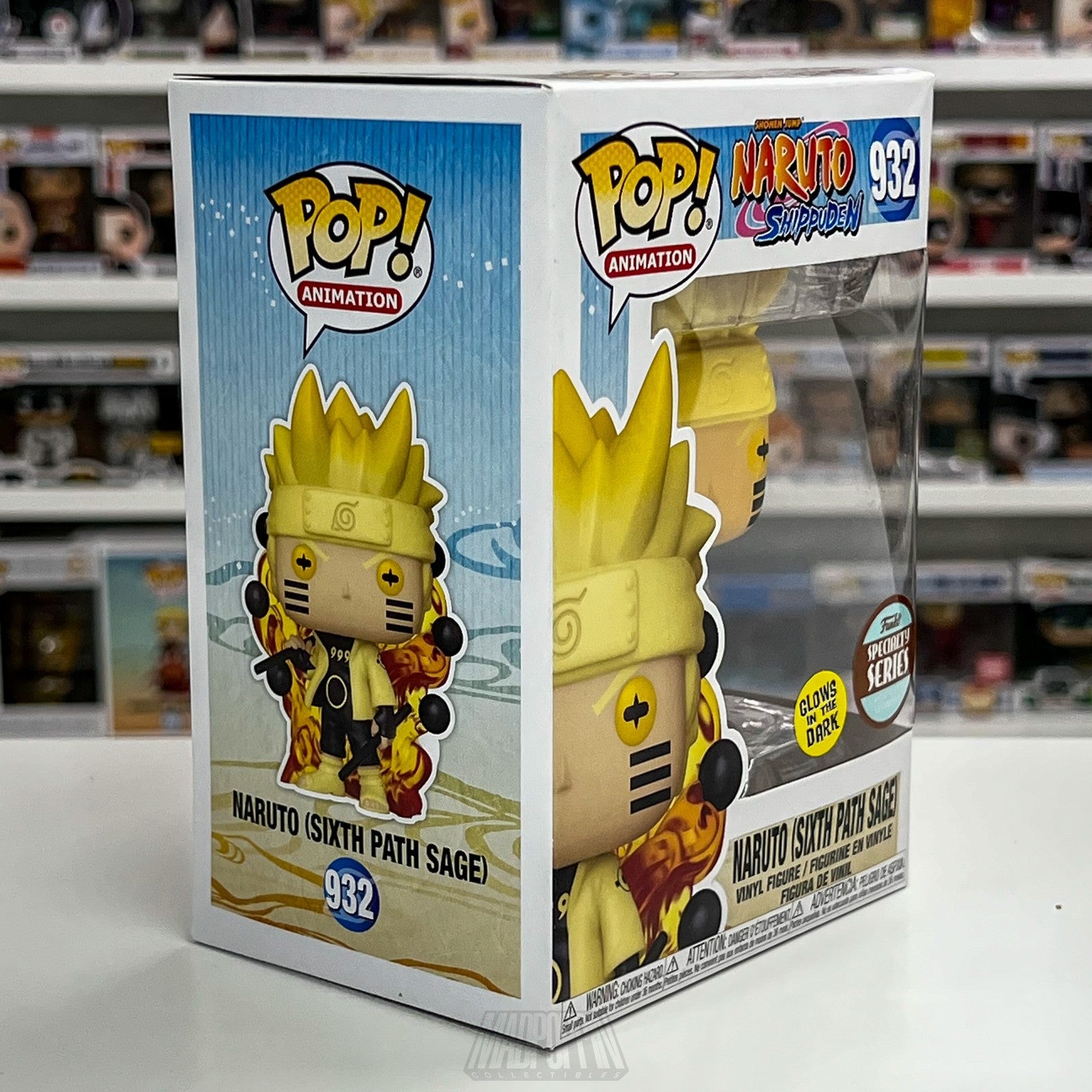 Funko Pop Naruto Shippuden 932 Sixth Path Sage Glow in Dark Specialty Series
