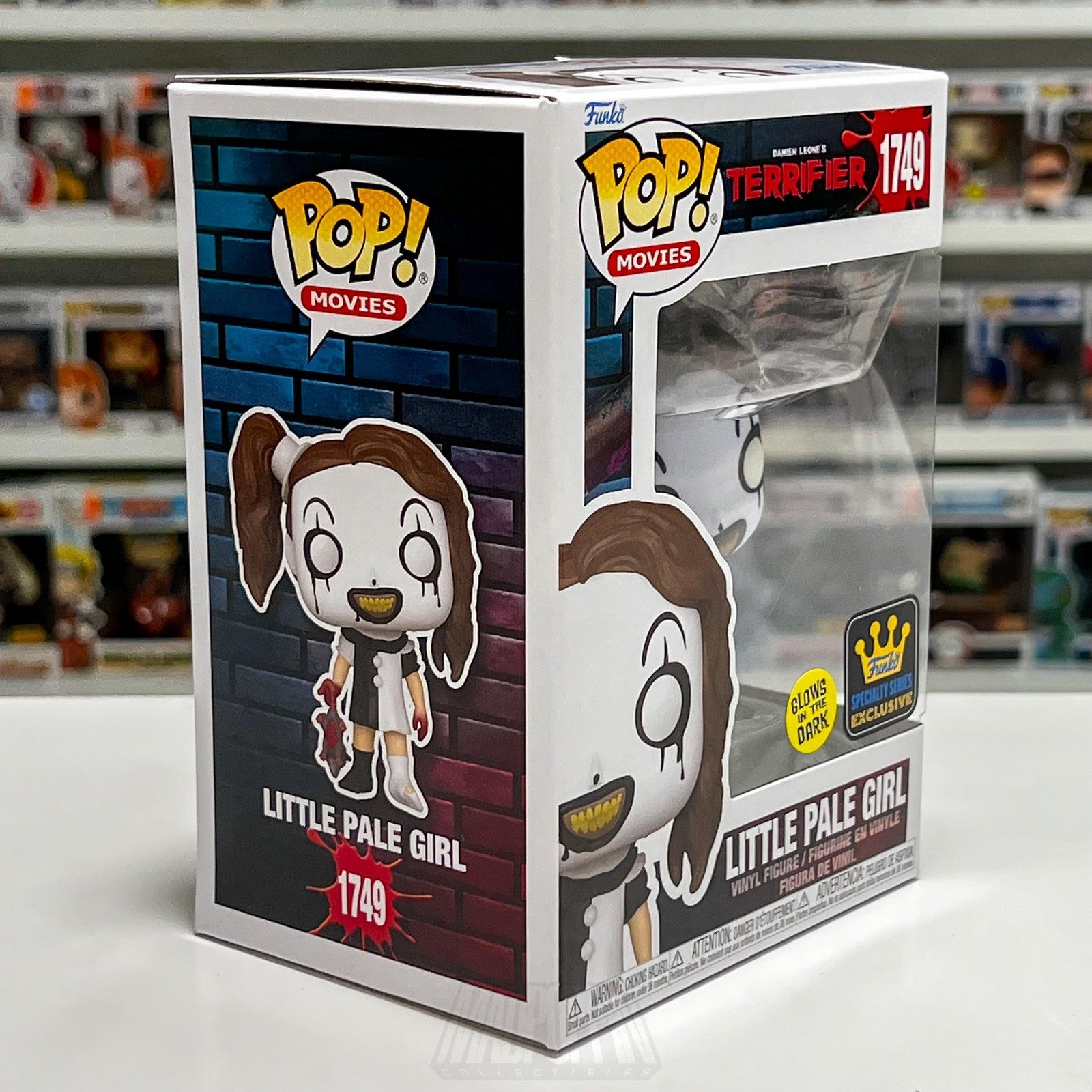 Funko Pop Movies Terrifier Little Pale Girl 1749 Glow Specialty Exclusive Horror