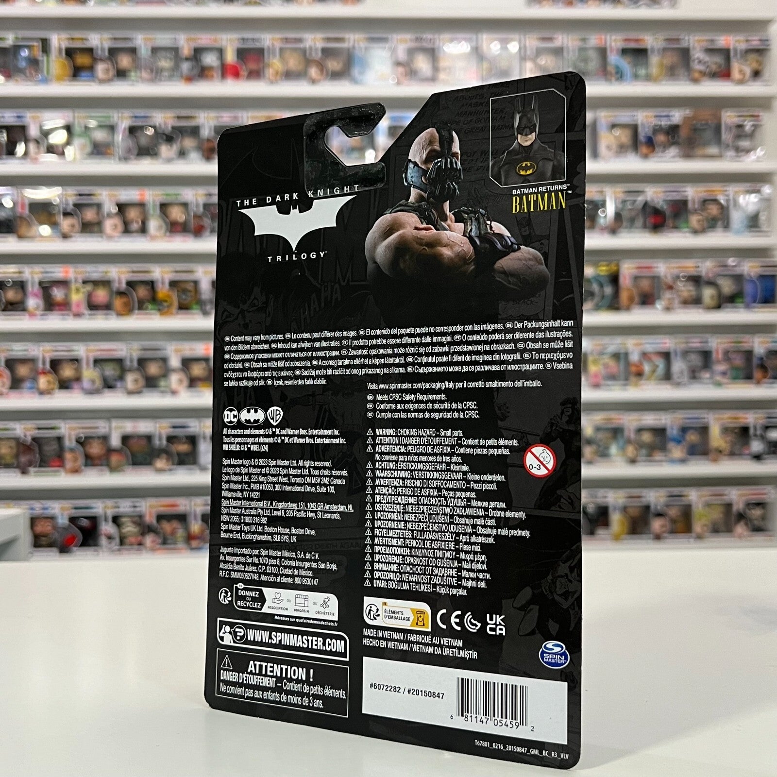 Batman 85 Years The Dark Knight Trilogy Bane 4in Action Figure Spin Master 2024