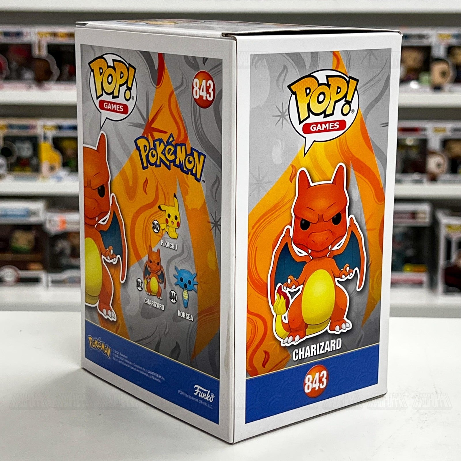 Funko Pop Video Games Pokemon Charizard 843 Vinyl Figure TCG 2021 Collectible