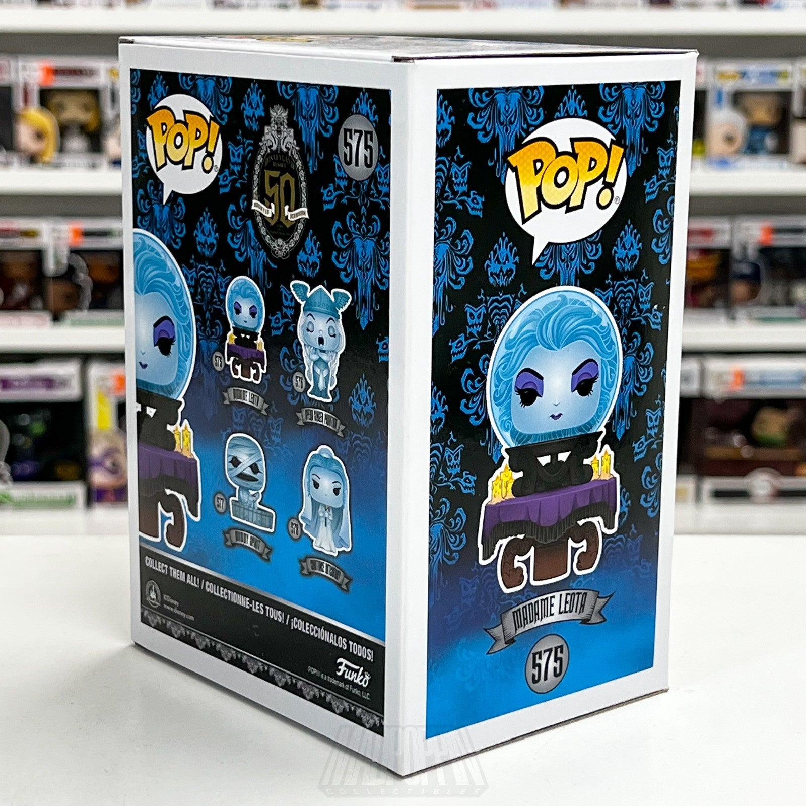 Funko Pop Disney The Haunted Mansion Madame Leota Glow 575 Exclusive Figure Ride5