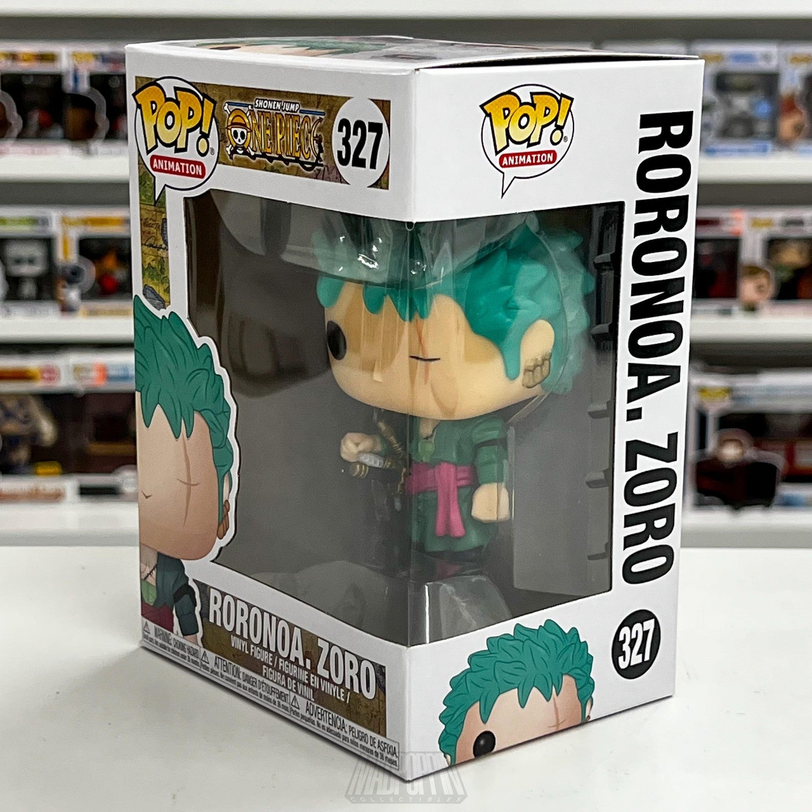 Funko Pop Animation Roronoa Zoro One Piece Figure #327 Vinyl Collectible NIB
