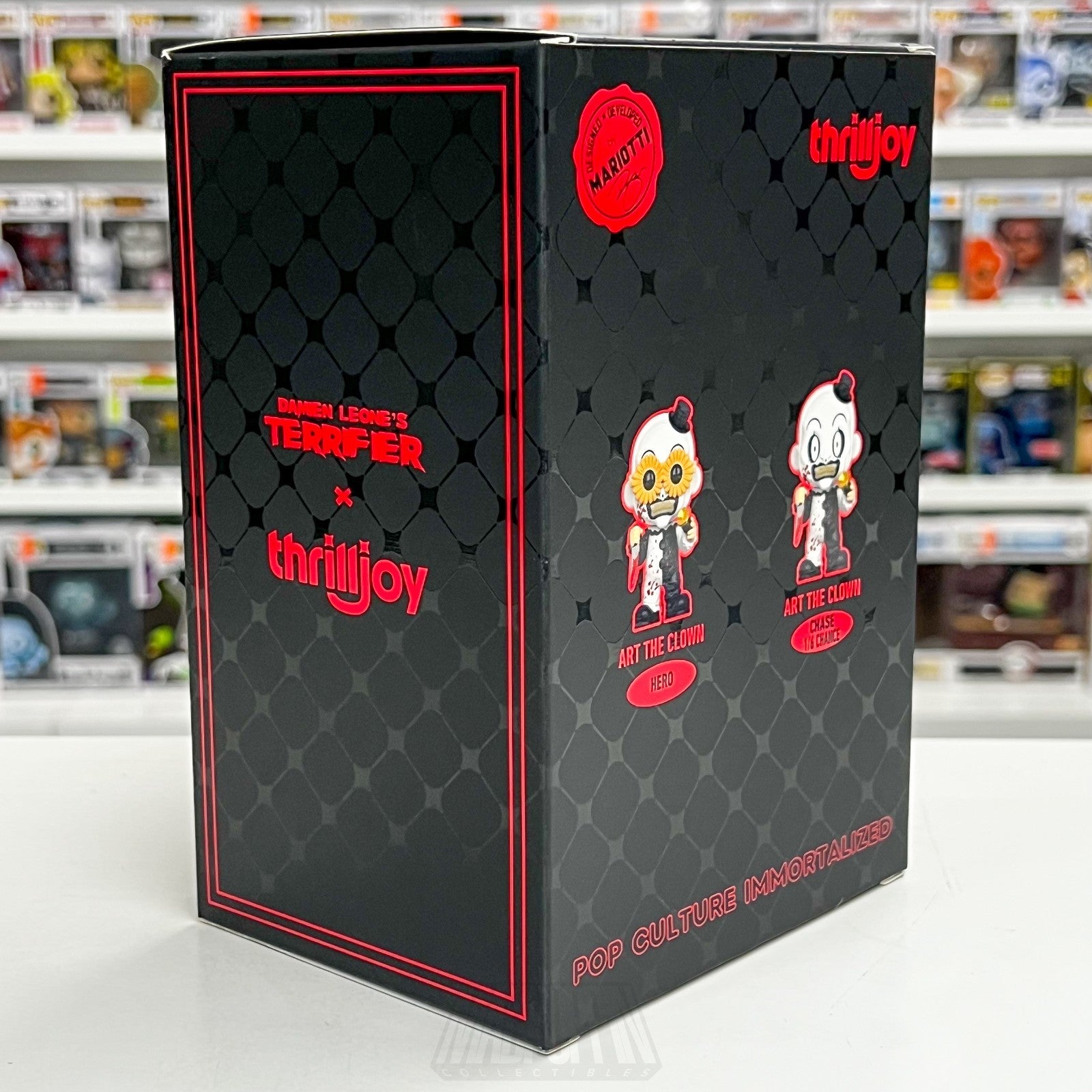 Thrilljoy PIX Art the Clown Hot Topic Scare Fair 2025 Bloody Clown Vinyl Figure2