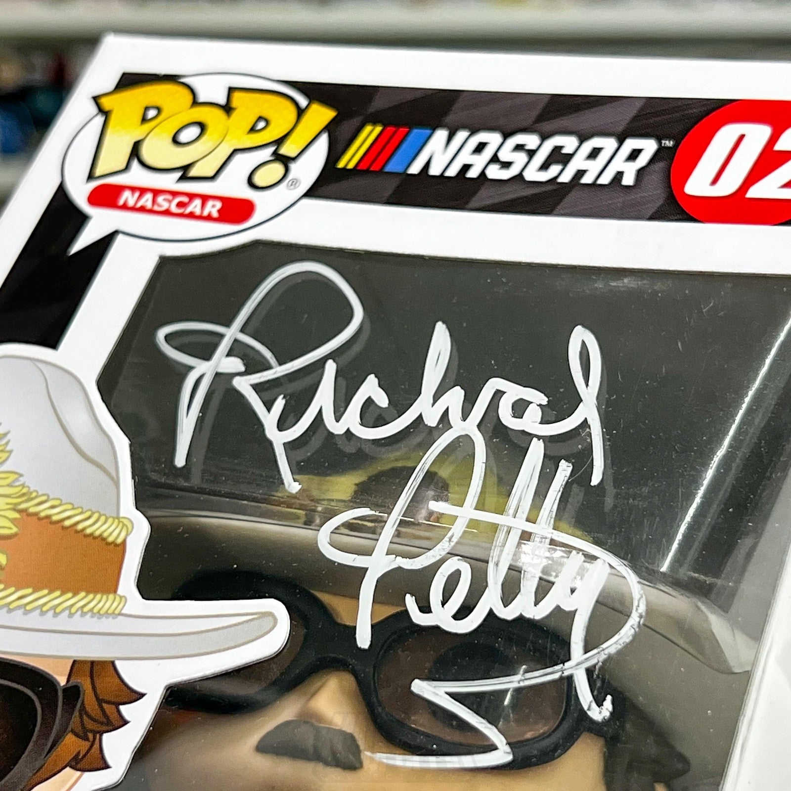 Funko Pop NASCAR Richard Petty 02 Vinyl Figure Autographed SWAU Authenticated