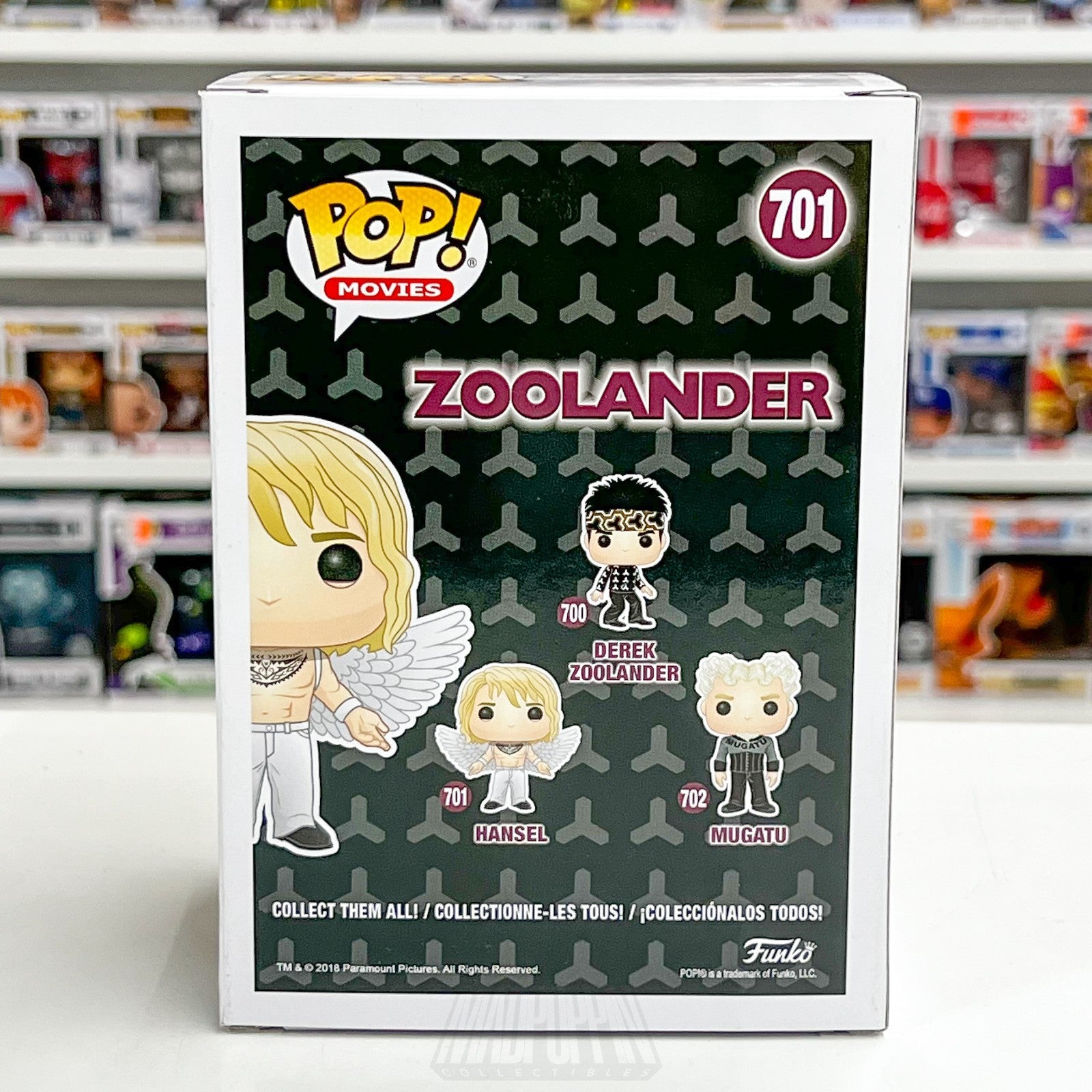 Funko Pop Movies Zoolander Hansel 701 American Comedy Owen Wilson Vinyl Figure3