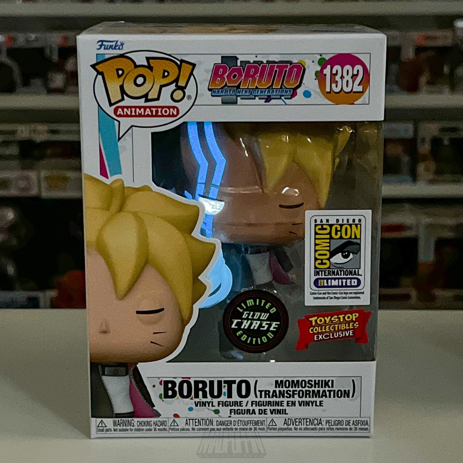 Funko Pop Anime Boruto Momoshiki Transformation Glow Chase SDCC Toy Stop 1382