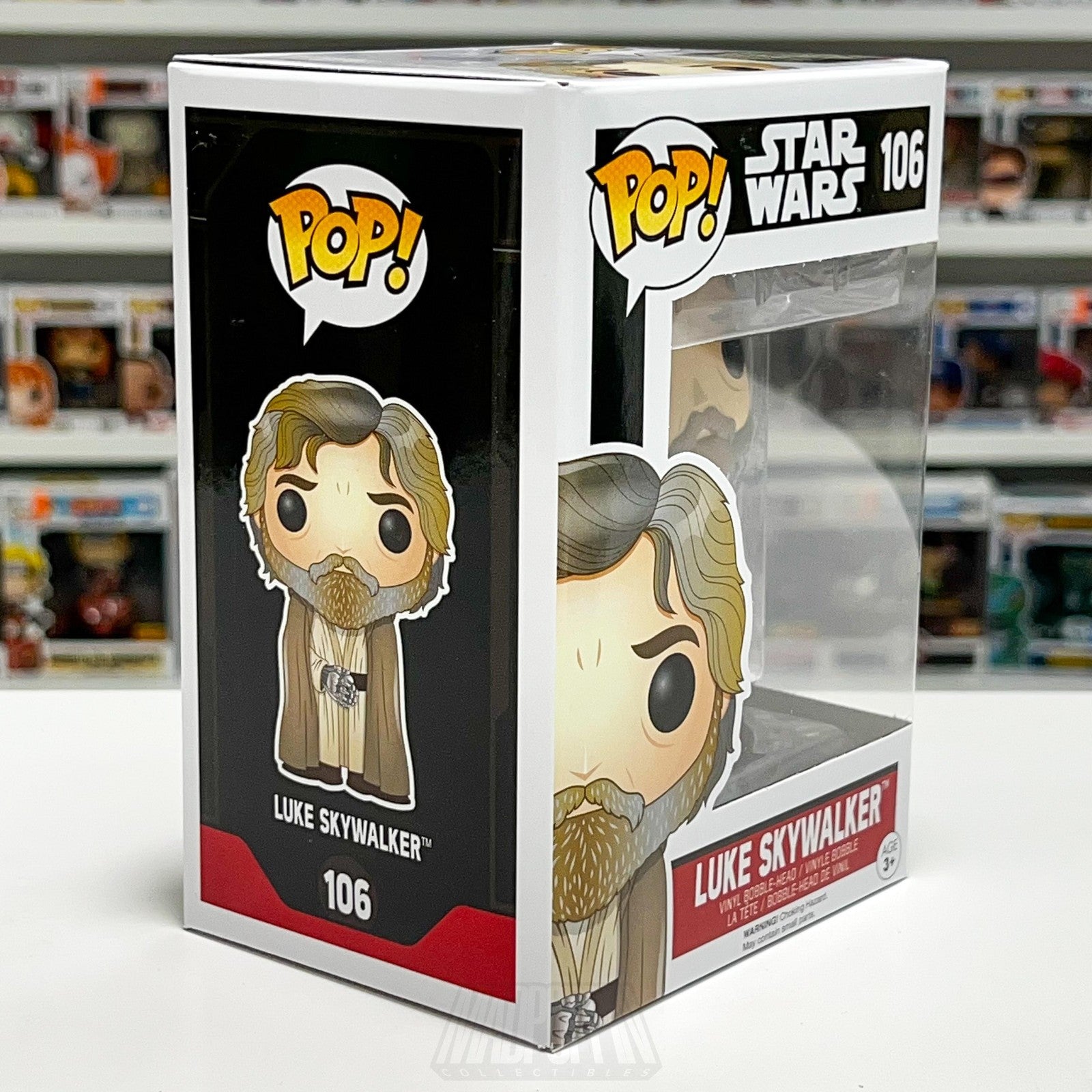 Funko Pop Star Wars Luke Skywalker Beard 106 Jedi Vinyl Bobble-Head Figure Toy