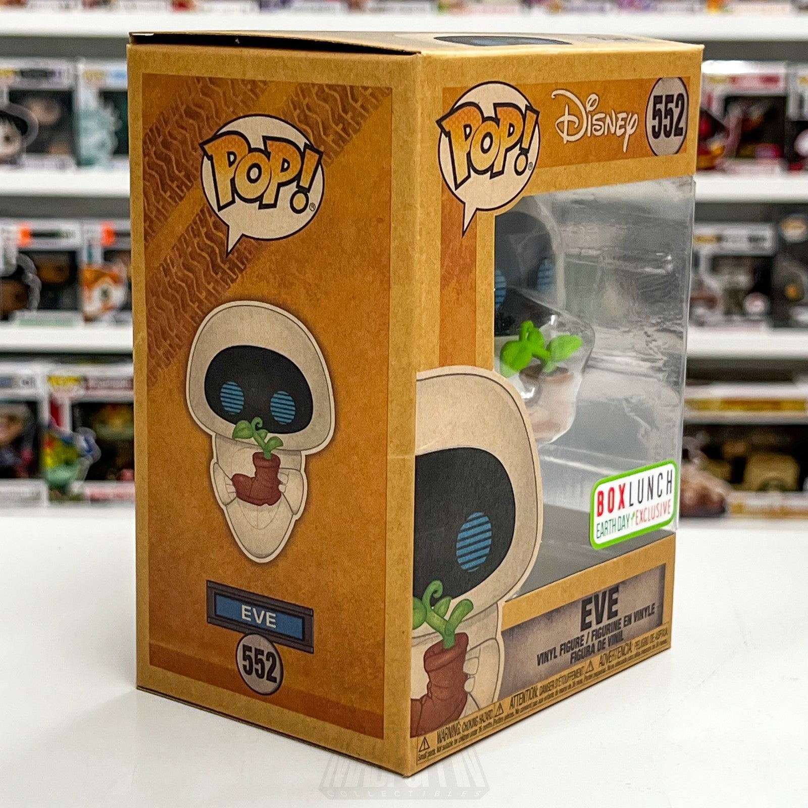 Funko Pop Disney Pixar WALL-E Eve Earth Day BoxLunch 552 Robots Toy Vinyl Figure5
