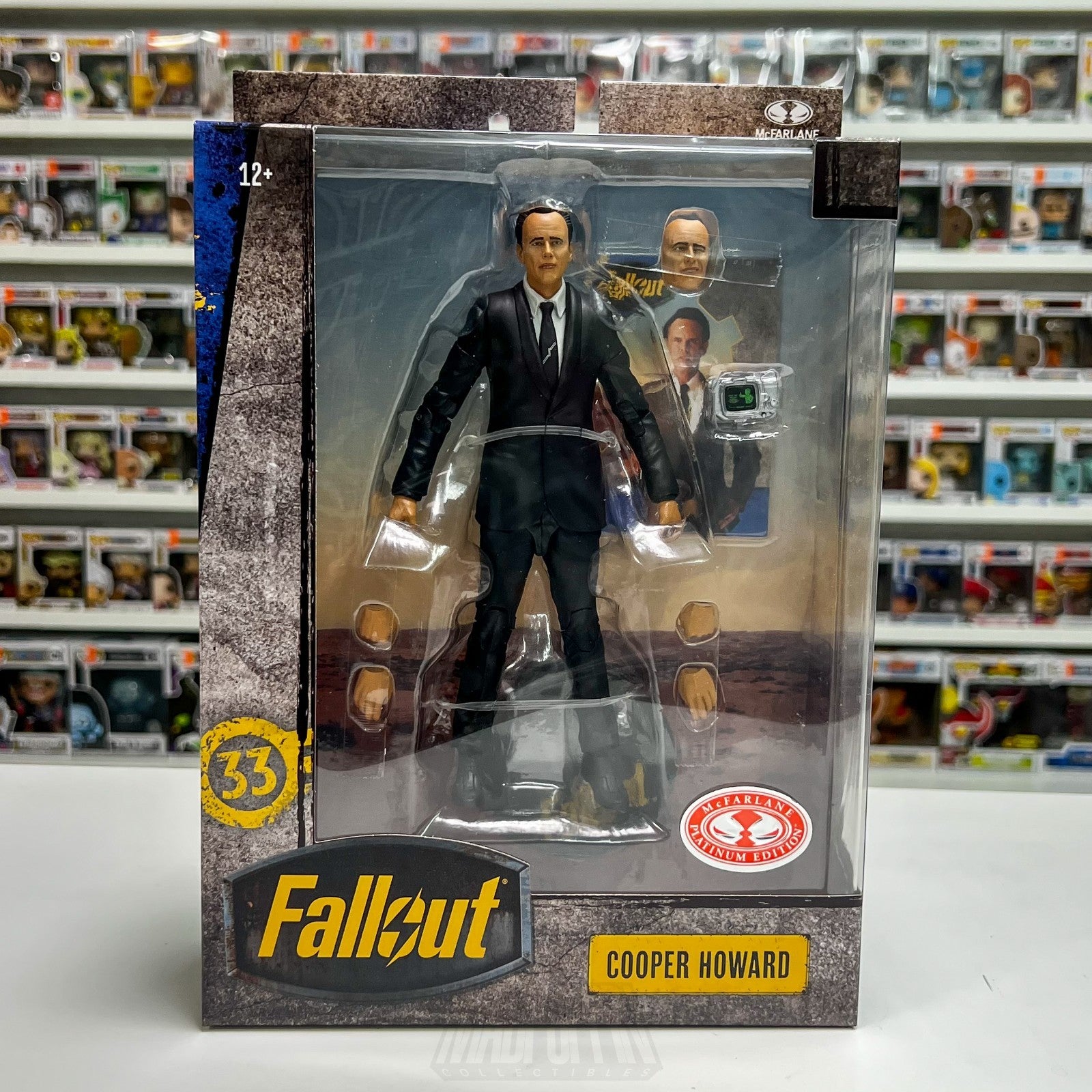 McFarlane Toys Fallout Cooper Howard RED PLATINUM 7" CHASE Figure Video Game NIB