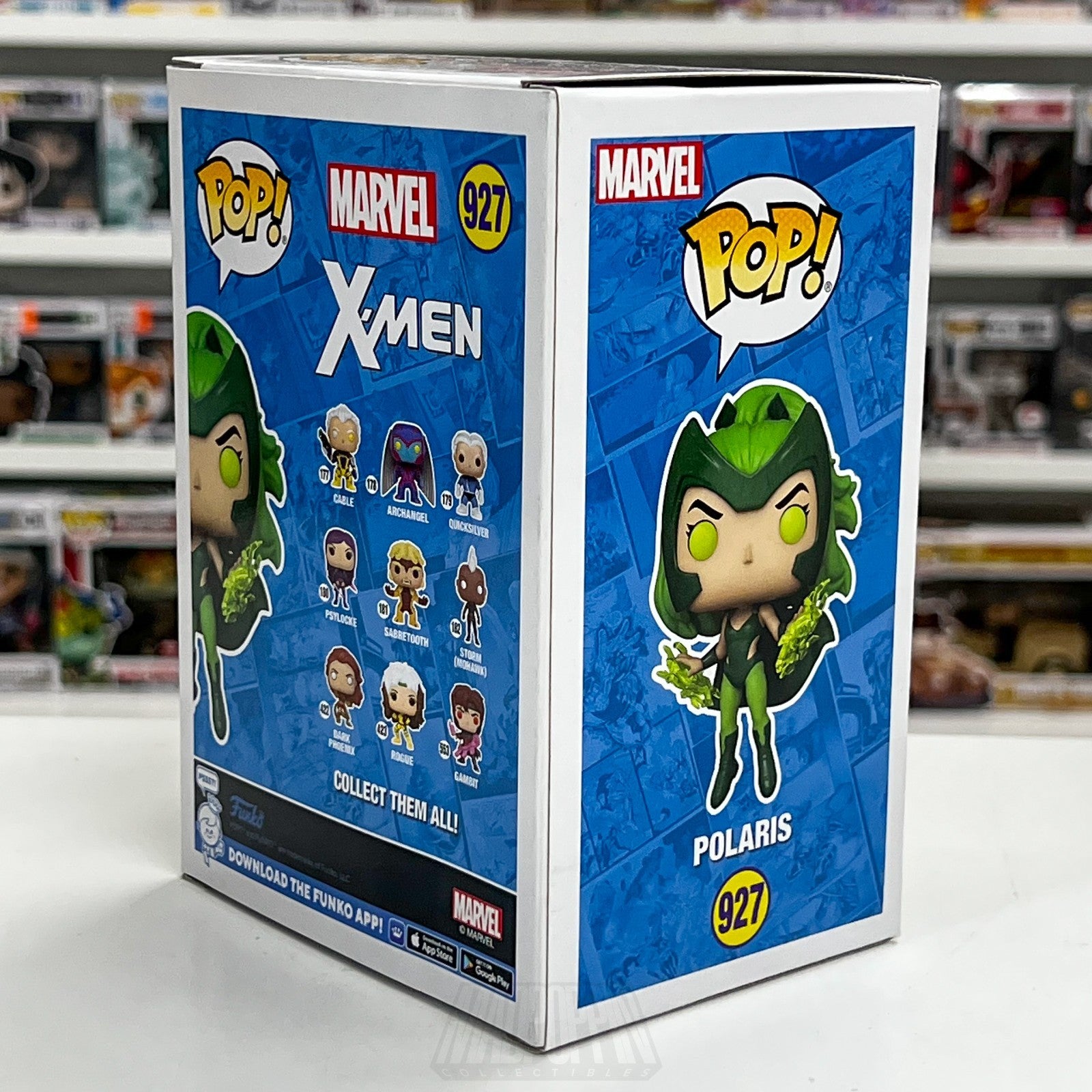 Funko Pop Marvel X-Men Polaris Glow NYCC 927 Mutant Lorna Dane Toy Vinyl Figure5
