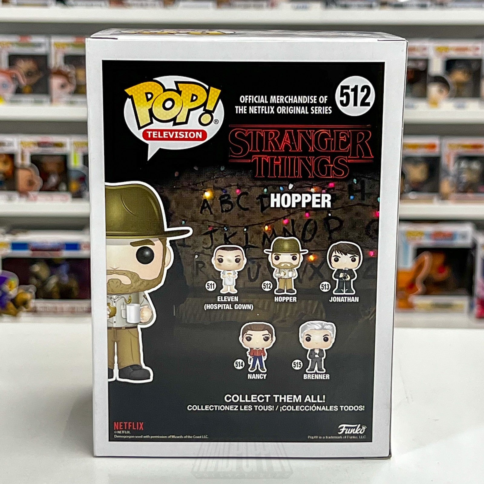 Funko Pop Television Stranger Things Hopper w/Donut Chase 512 Toy Vinyl Figure3