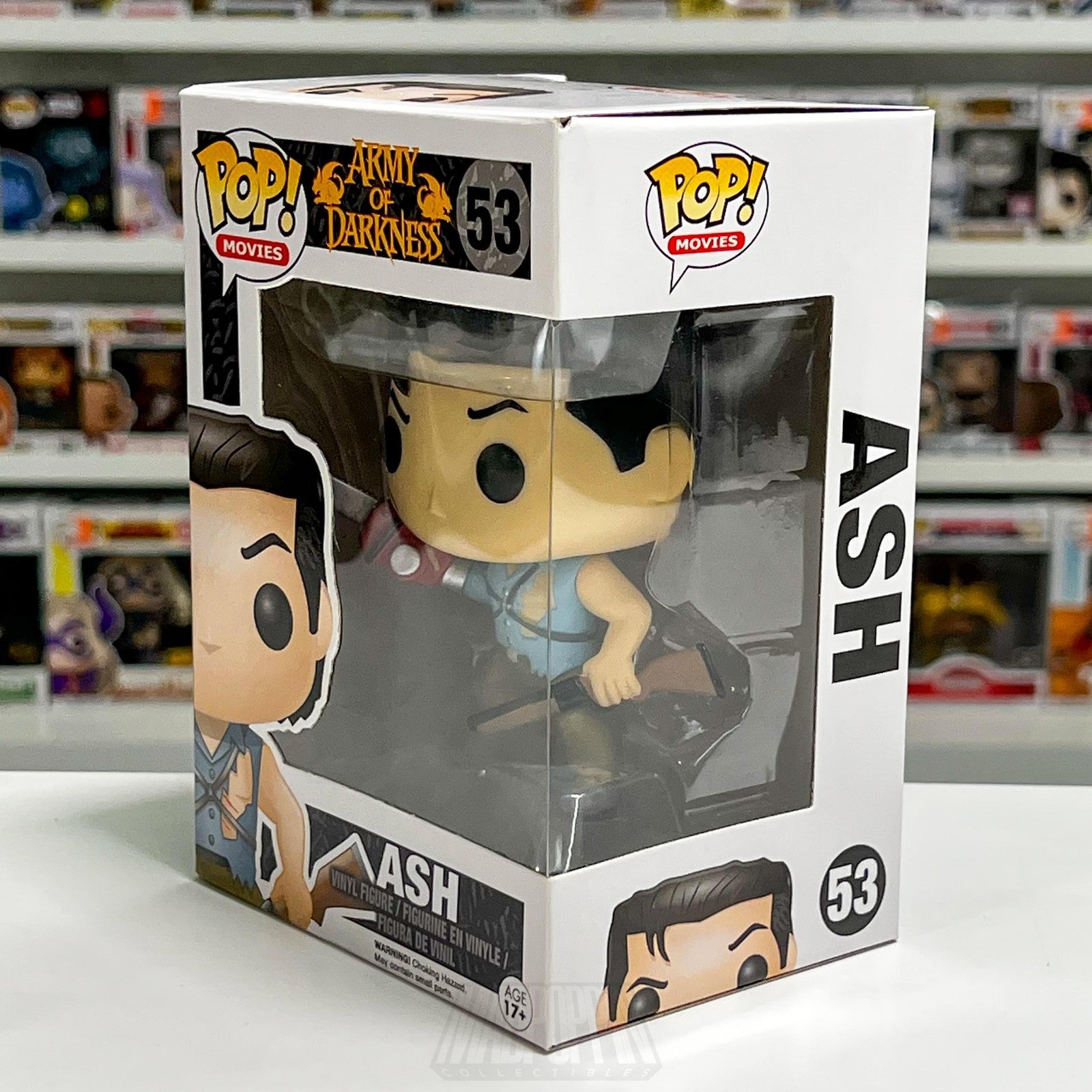 Funko Pop Movies Army of Darkness Ash 53 VAULTED Figure Box Wear Horror Movie