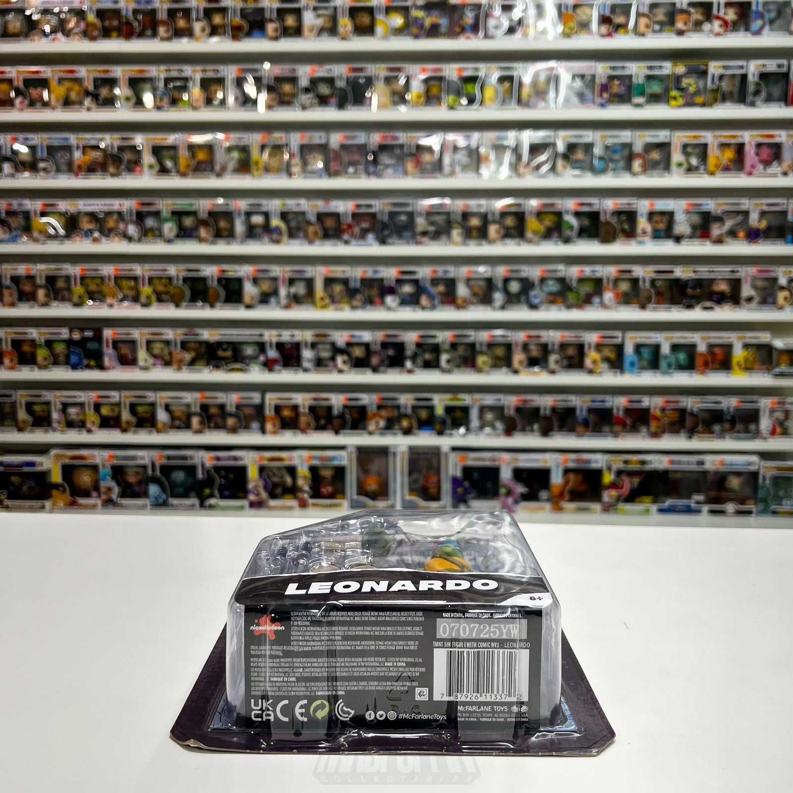 McFarlane Toys TMNT Teenage Mutant Ninja Turtles Leonardo Page Punchers Micro