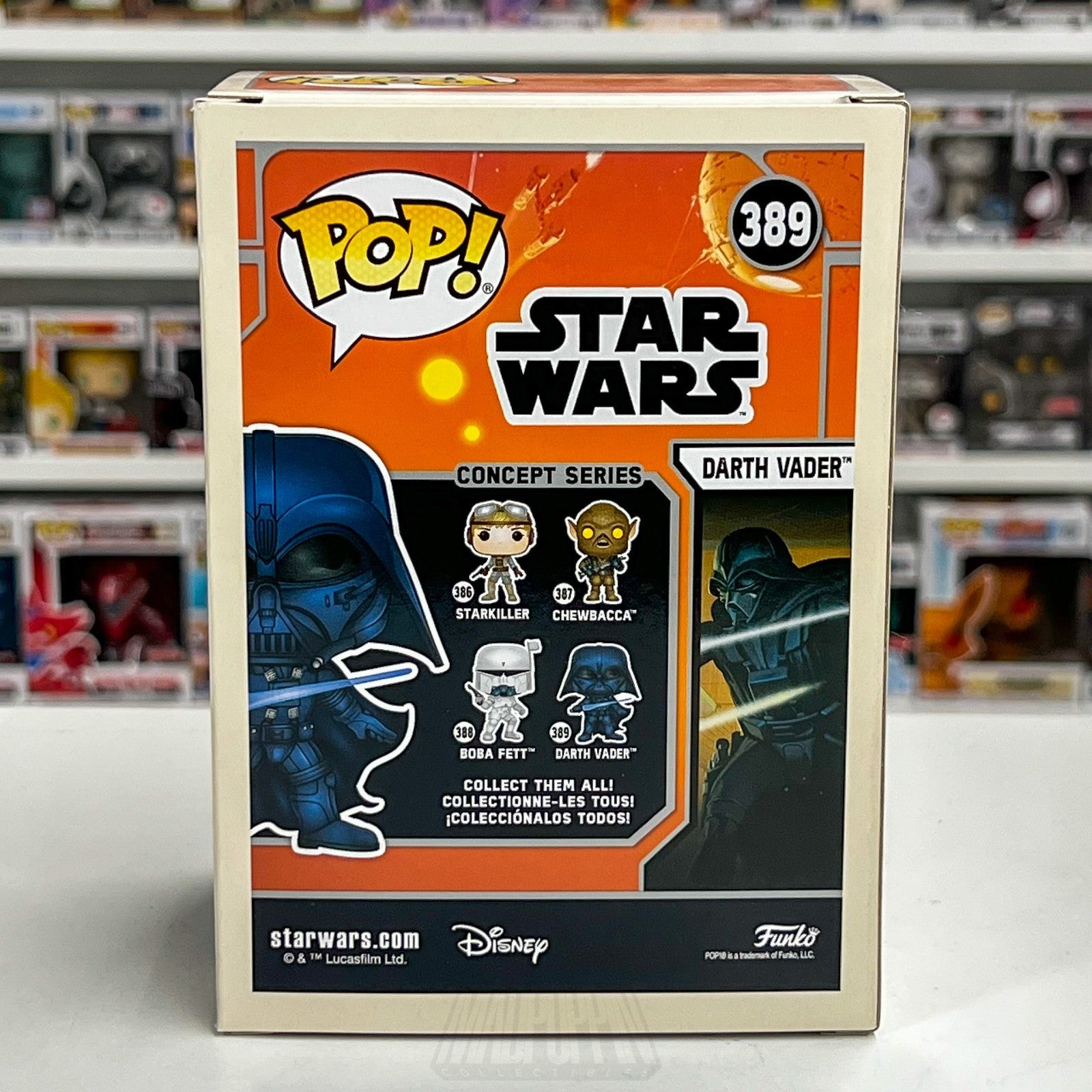 Funko Pop Star Wars Concept Series Darth Vader Celebration 389 Sith Vinyl Figure3