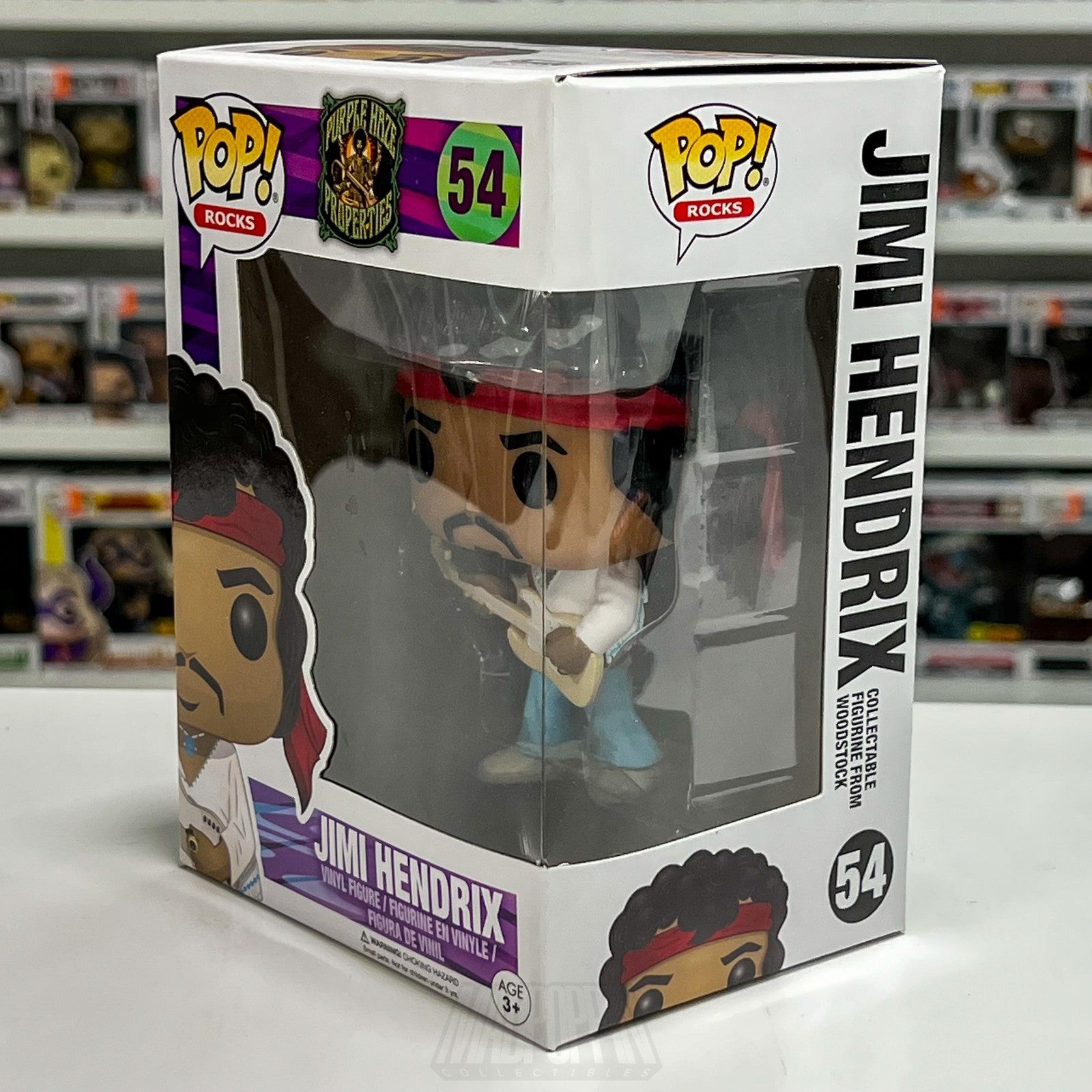 Funko Pop! Rocks Jimi Hendrix 54 Woodstock Vinyl Figure Collectible Toy Music