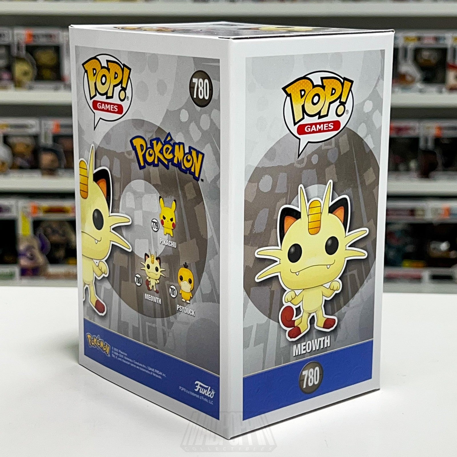 Funko Pop! Games Pokemon Meowth 780 Vinyl Figure New Box NIB 2021 Toy TCG Cards