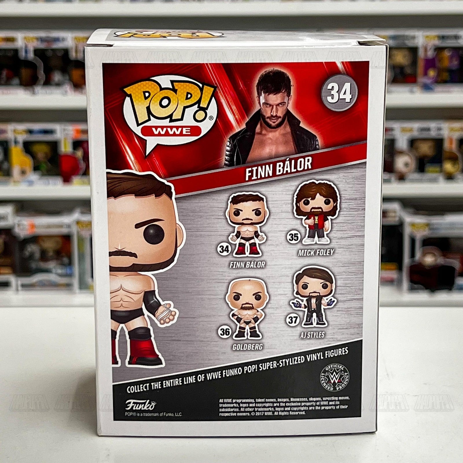 Funko Pop WWE Finn Bálor #34 Vinyl Figure Collectible Wrestling Toy New in Box