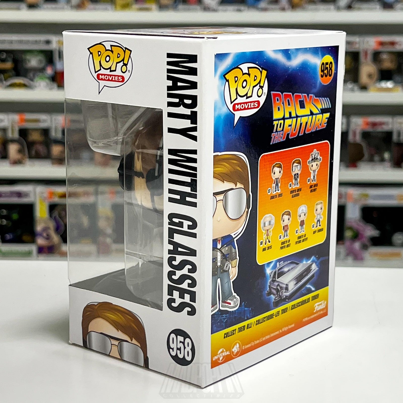 Funko POP! Movies Back to the Future Marty with Glasses #958 Vinyl Figure Toy