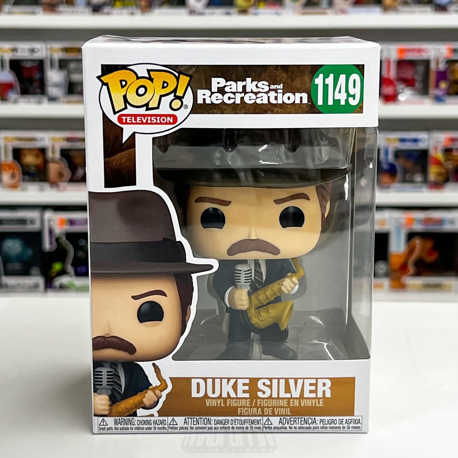 Funko Pop TV Parks Recreation Duke Silver 1149 Ron Swanson Comedy Sitcom Figure0