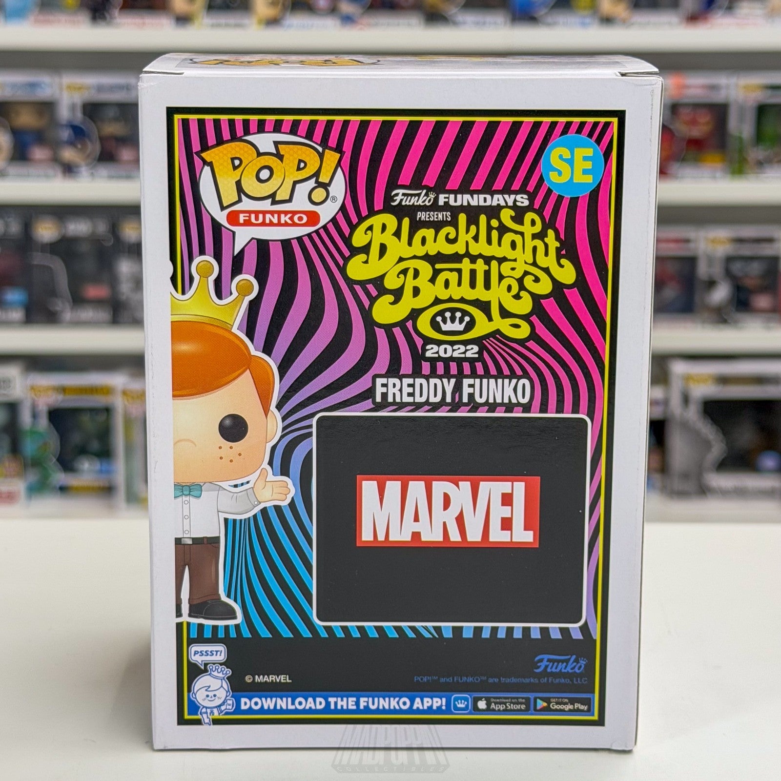 Funko Pop Fundays Blacklight Battle Freddy as Loki Metallic LE 500 PCS SE Marvel3