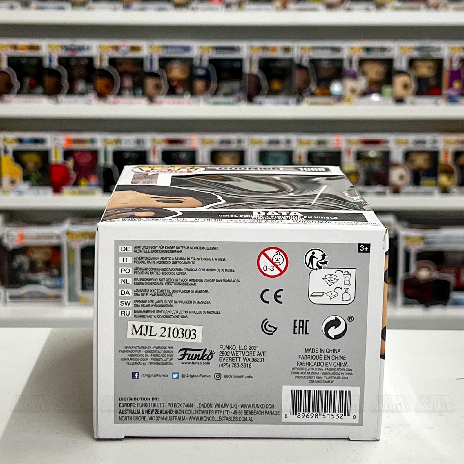 Funko Pop Movies The Goonies Data #1068 Vinyl Figure New Collectible IN BOX