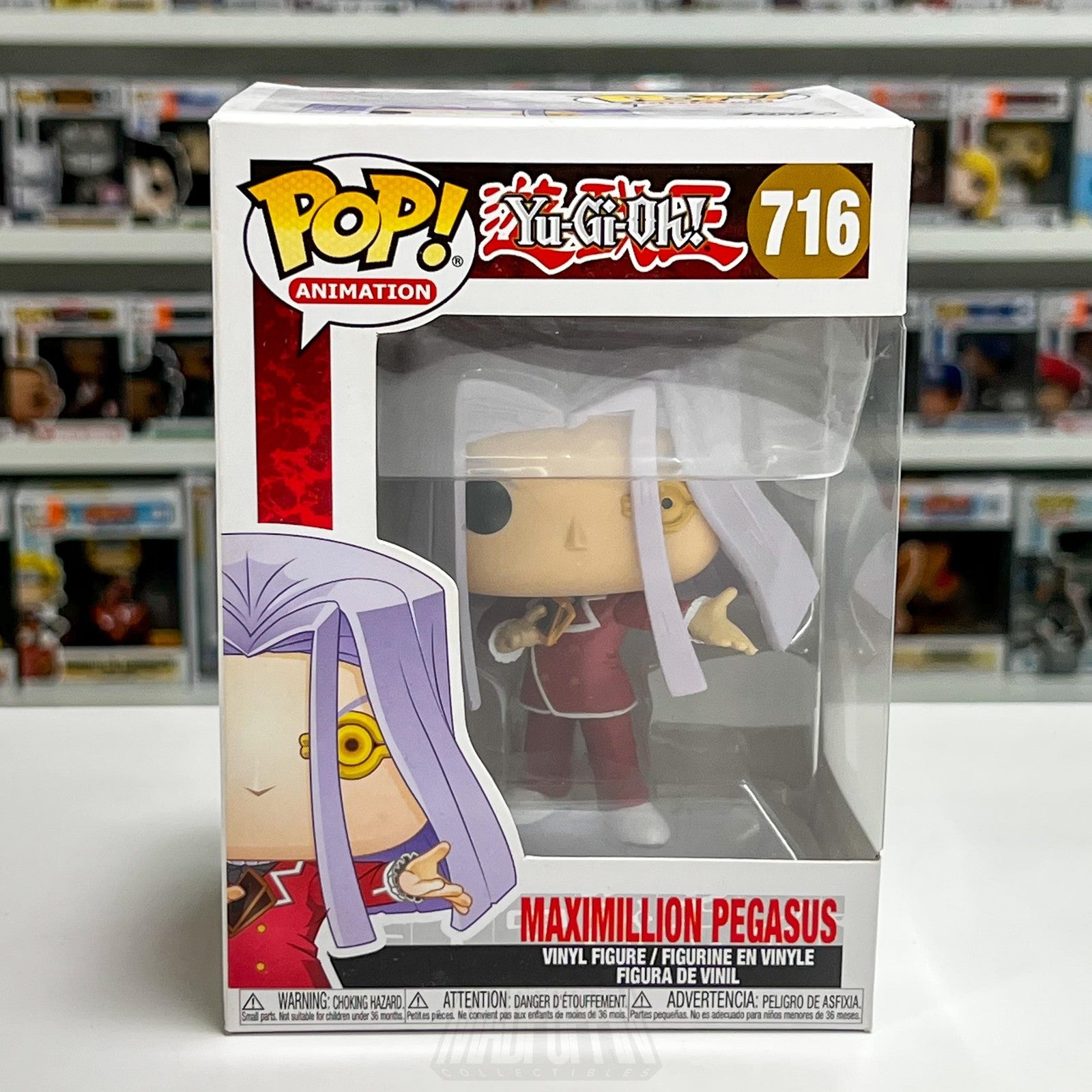 Funko Pop! Animation Yu-Gi-Oh Maximillion Pegasus 716 Anime Figure New Box Toy