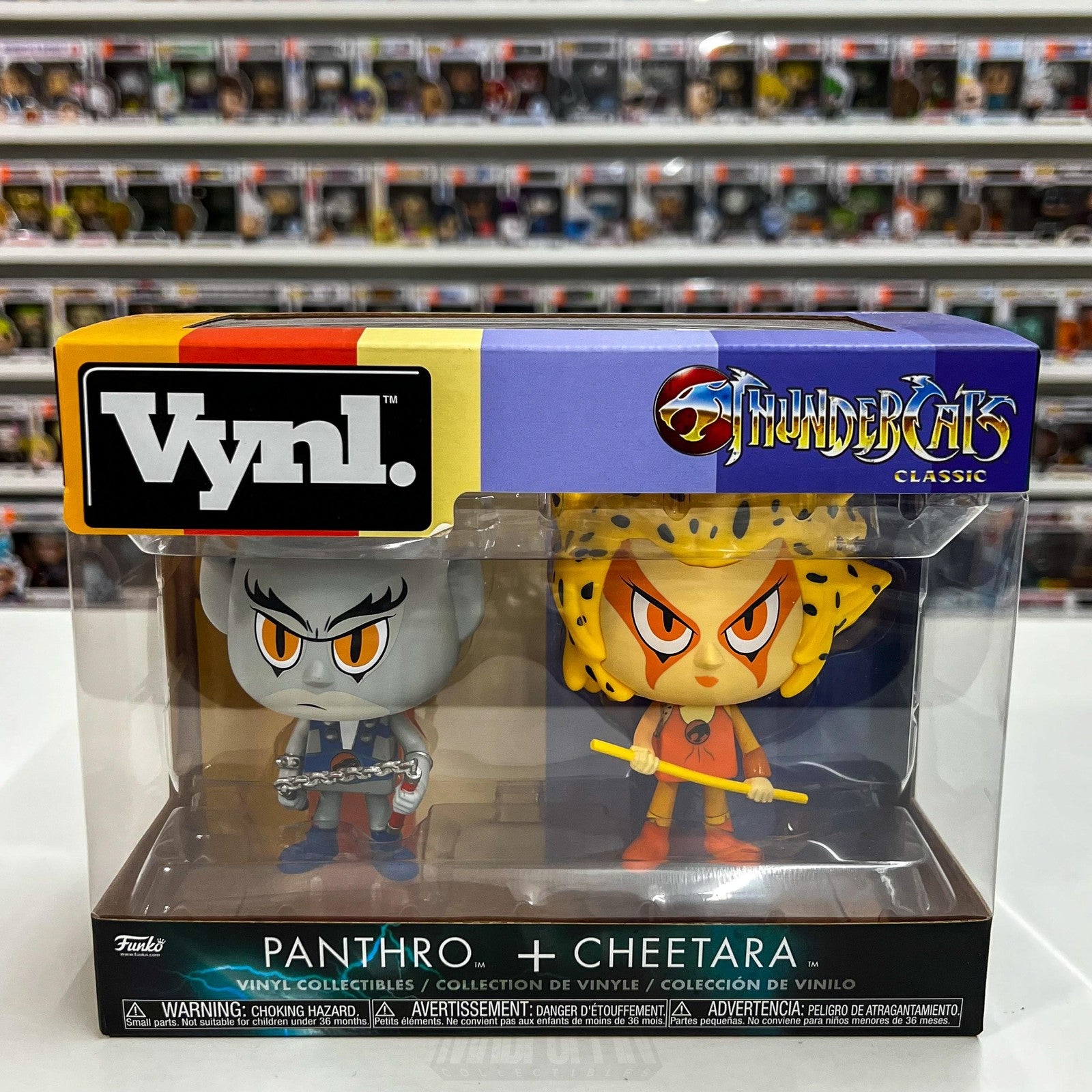 Funko Vynl ThunderCats Classic Panthro + Cheetara 2 Pack Vinyl Figures Boxed Toy