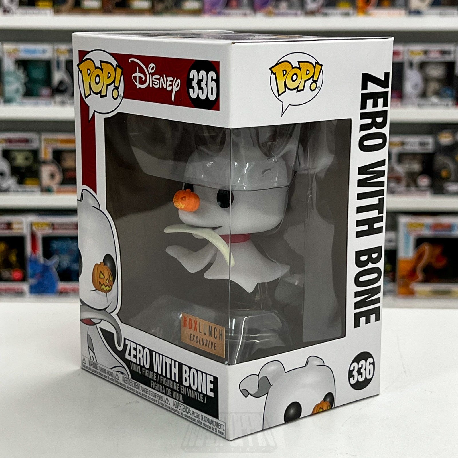 Funko Pop Disney Nightmare Before Christmas Zero Bone Boxlunch 336 Vinyl Figure1