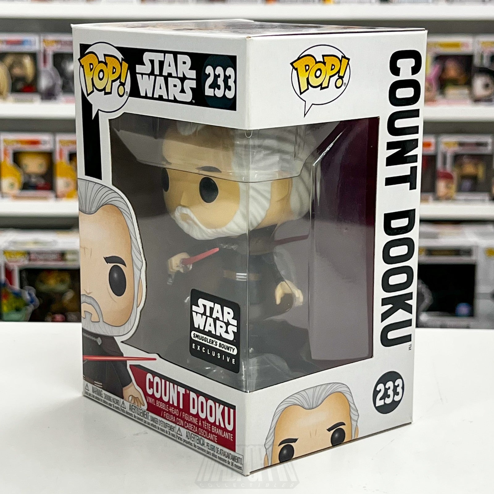 Funko Pop Star Wars Count Dooku Smugglers Bounty 233 Jedi Sith Lord Vinyl Figure1