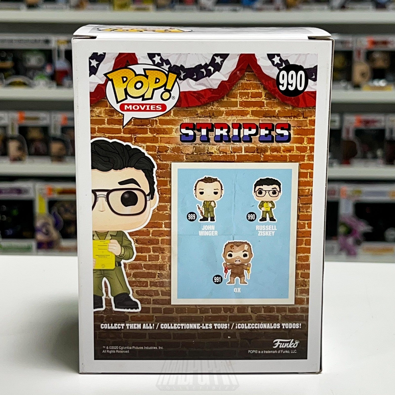 Funko Pop! Movies Stripes Russell Ziskey #990 Vinyl Figure New In Box 2020 Toy