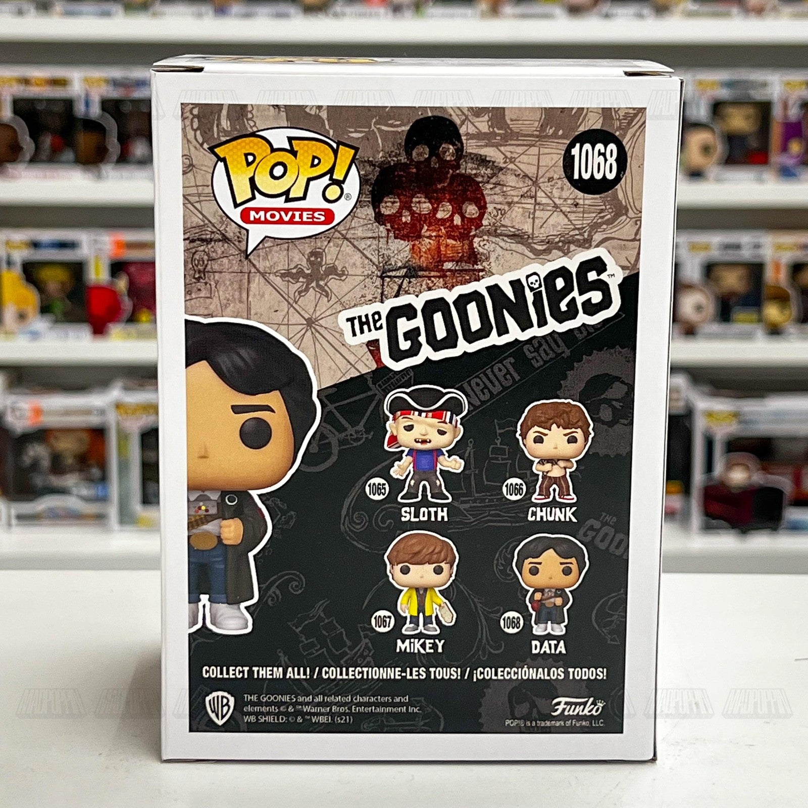 Funko Pop Movies The Goonies Data #1068 Vinyl Figure New Collectible IN BOX