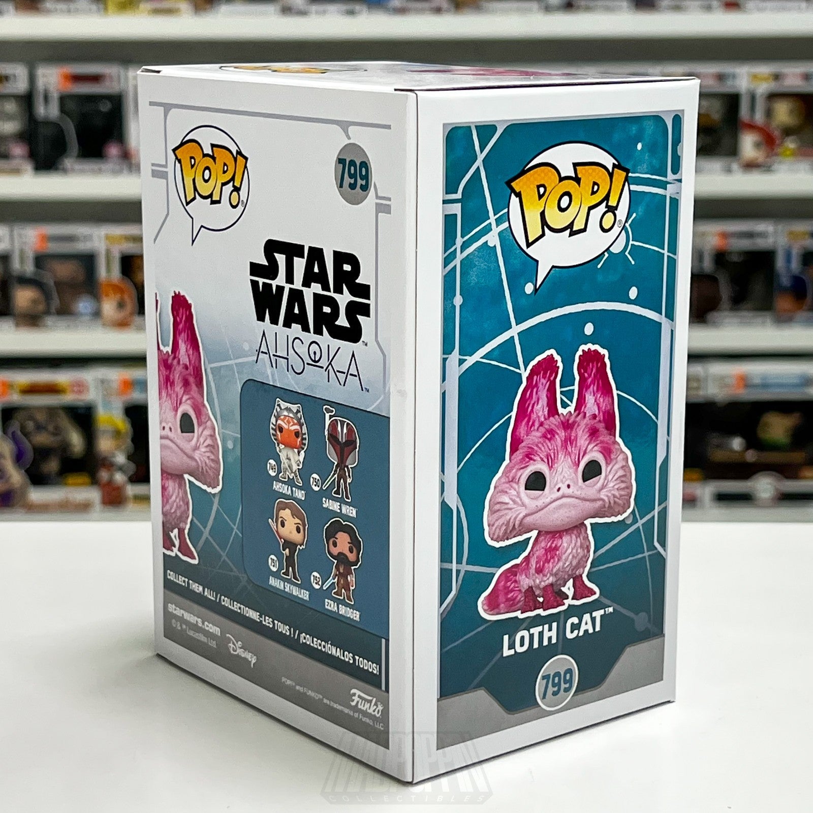 Funko Pop Star Wars Loth Cat 799 NYCC Diamond Con Official Sticker Feline Pink