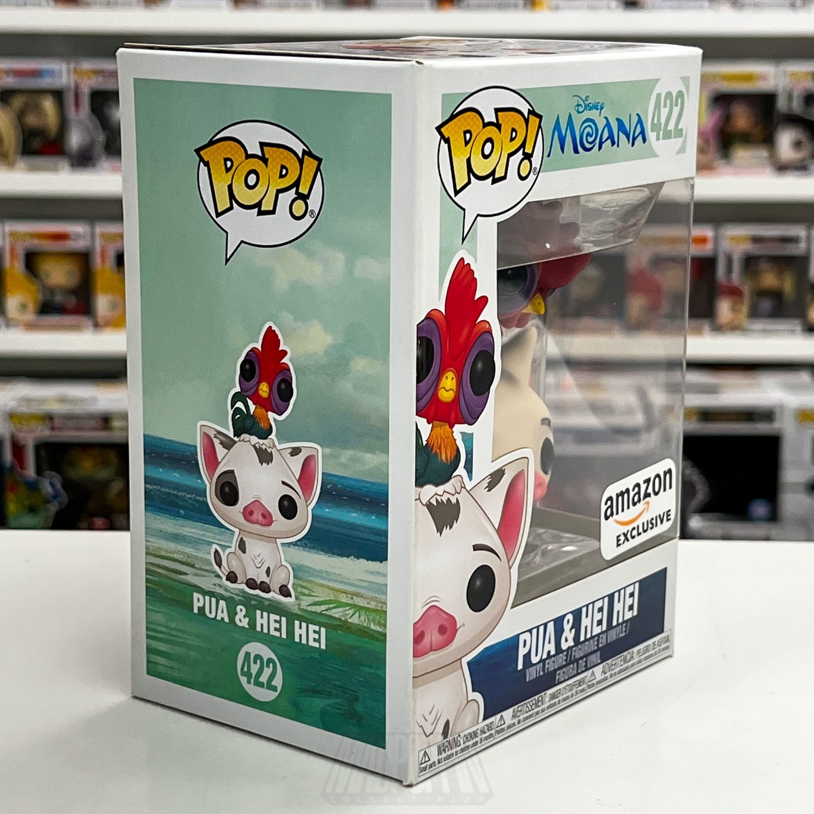 Funko Pop Disney Moana Pua & Hei Hei Amazon 422 Cute Rooster Piget Vinyl Figure5
